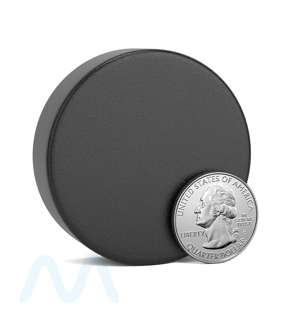 Child Resistant | Smooth Push Down & Turn Plastic PCR Caps w/ Foam Liner | 50mm - Matte Black - 100 Count - Image 7