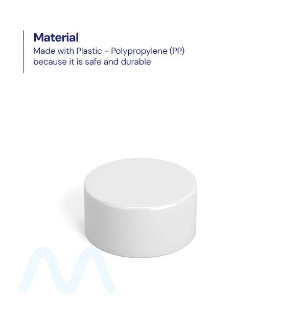 Child Resistant | Smooth Push Down & Turn Plastic PCR Caps w/ Foil Liner | 28mm - Glossy White - 504 Count - Image 2