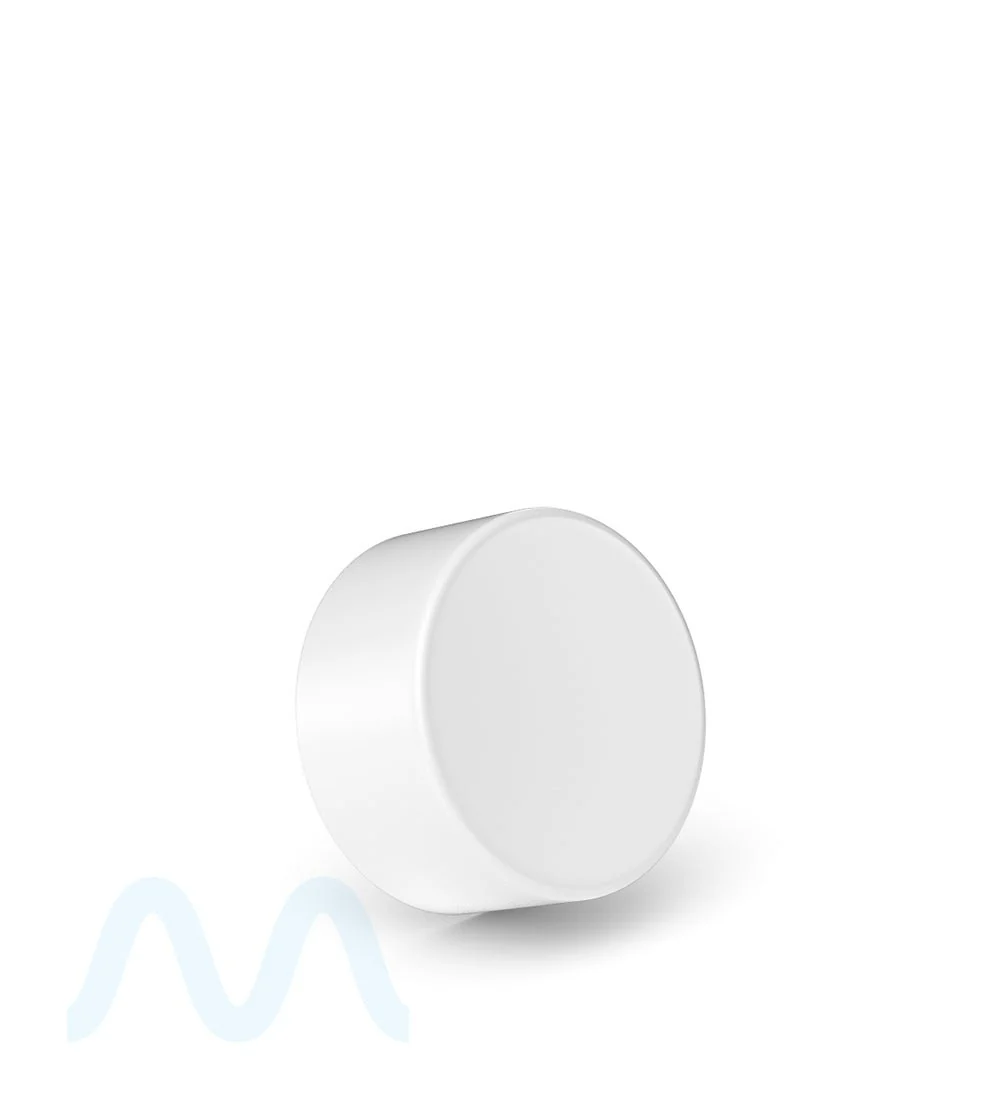 Child Resistant | Smooth Push Down & Turn Plastic PCR Caps w/ Foil Liner | 28mm - Matte White - 504 Count - Image 3