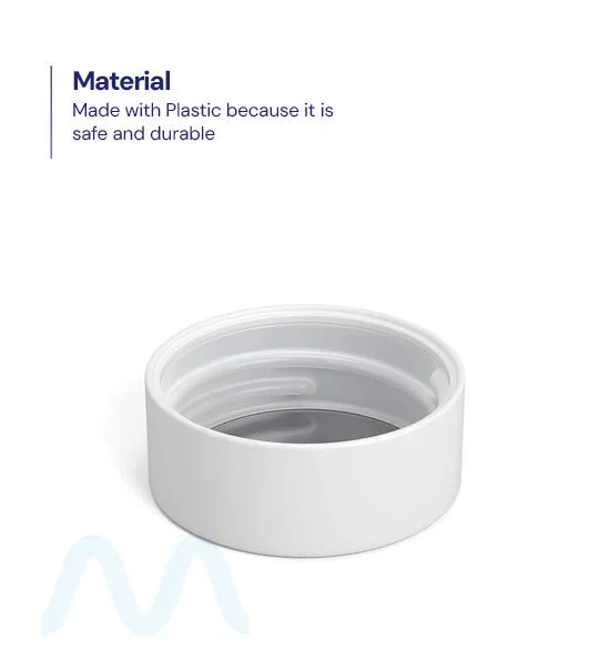 Child Resistant | Smooth Push Down & Turn Plastic PCR Caps w/ Foil Liner | 38mm - Matte White - 320 Count - Image 4