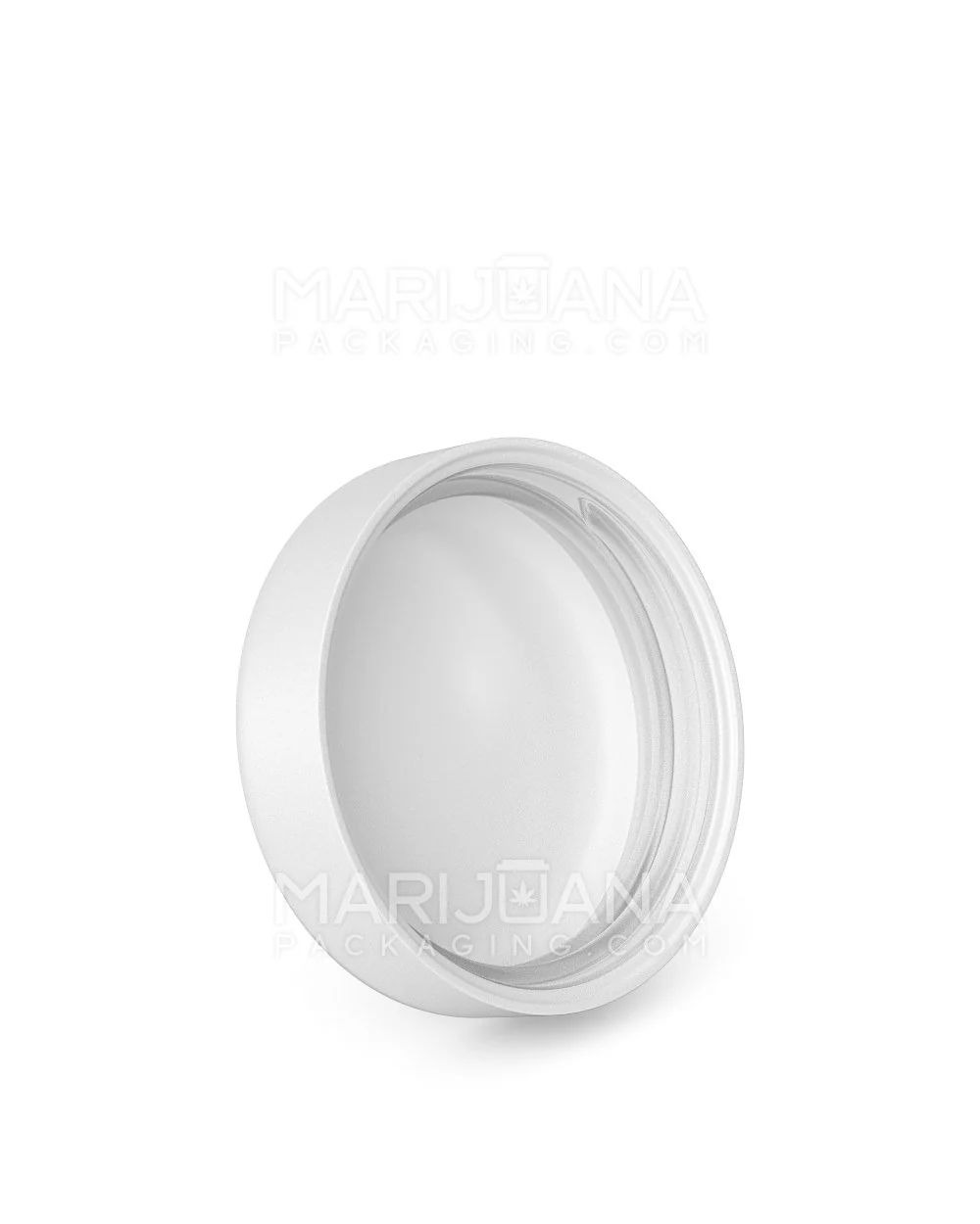 Child Resistant | Smooth Push Down & Turn Plastic Caps w/ Foam Liner | 53mm - Matte White - 120 Count - Image 2