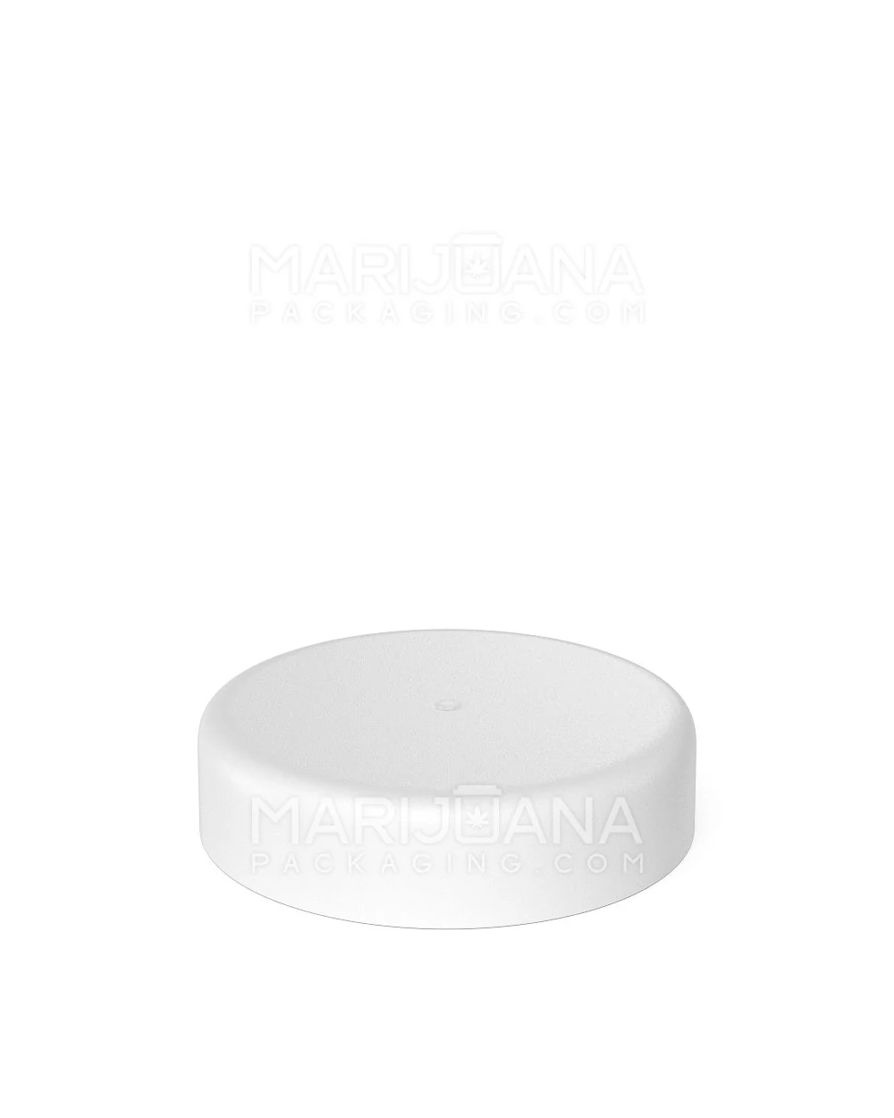 Child Resistant | Smooth Push Down & Turn Plastic Caps w/ Foam Liner | 53mm - Matte White - 120 Count - Image 3