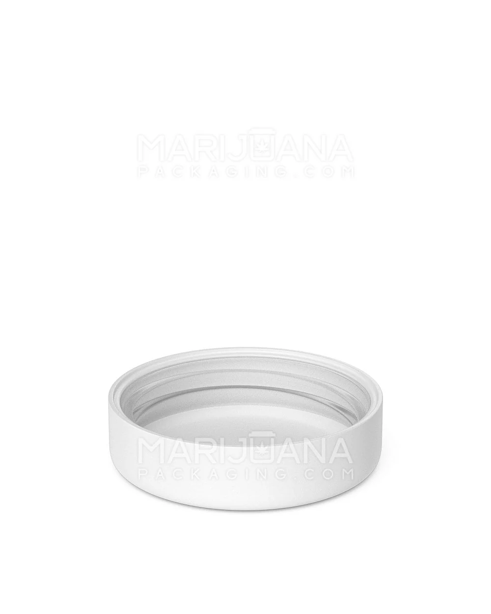 Child Resistant | Smooth Push Down & Turn Plastic Caps w/ Foam Liner | 53mm - Matte White - 120 Count - Image 4
