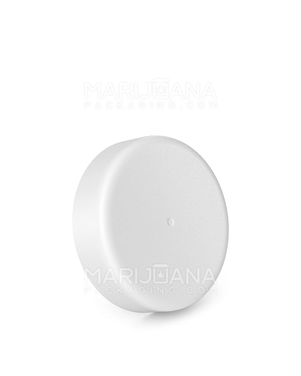 Child Resistant Smooth Screw Top Plastic Caps | 53mm - Matte White | Sample