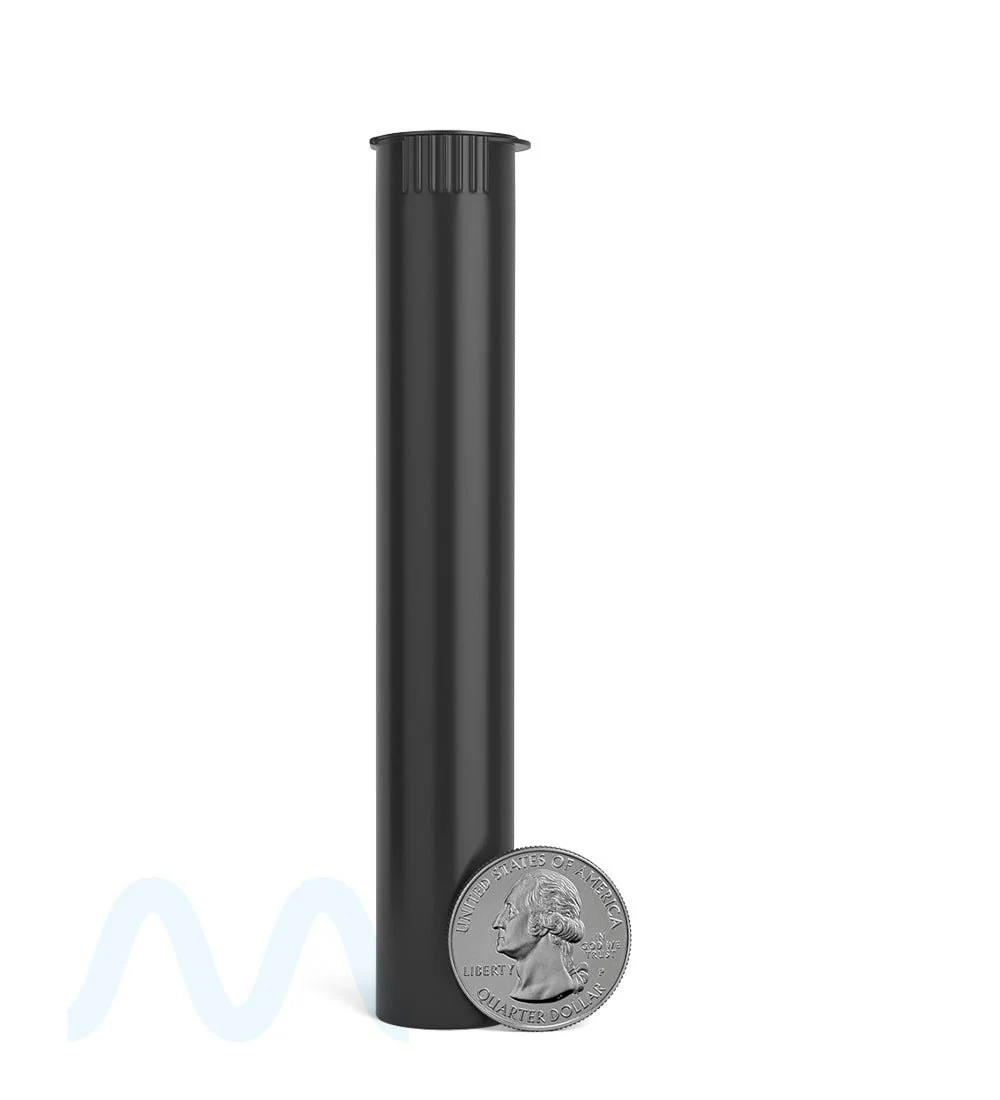 Child Resistant & Sustainable | 100% Biodegradable Pop Top Plastic Pre-Roll Tubes | 116mm - Black - 1000 Count - Image 6