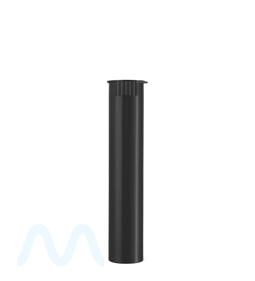 Child Resistant & Sustainable | 100% Biodegradable Pop Top Plastic Pre-Roll Tubes | 95mm - Black - 1000 Count - Image 2