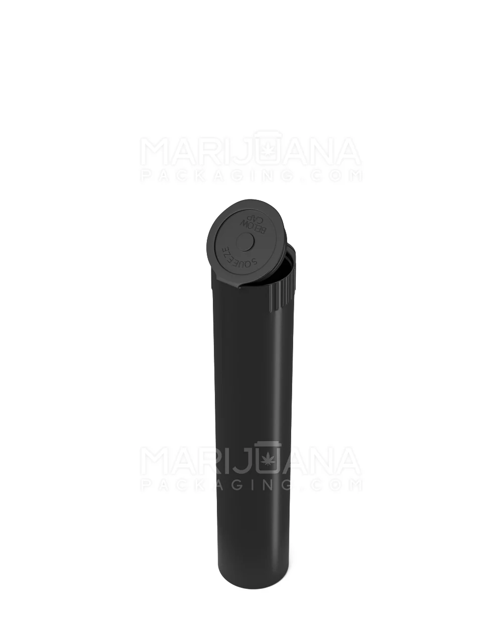 Child Resistant & Sustainable | 100% Biodegradable Pop Top Plastic Pre-Roll Tubes | 95mm - Black - 1000 Count - Image 3