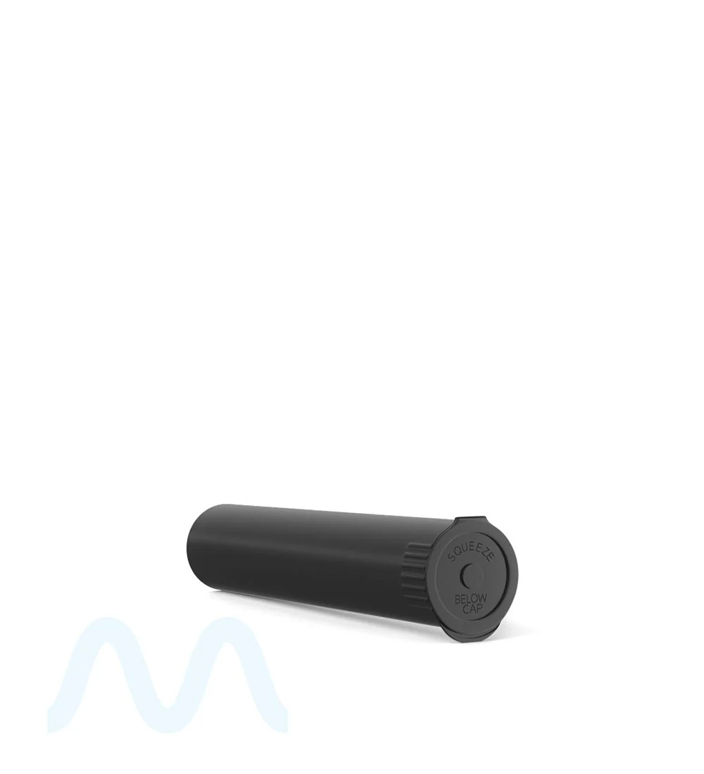 Child Resistant & Sustainable | 100% Biodegradable Pop Top Plastic Pre-Roll Tubes | 95mm - Black - 1000 Count - Image 4