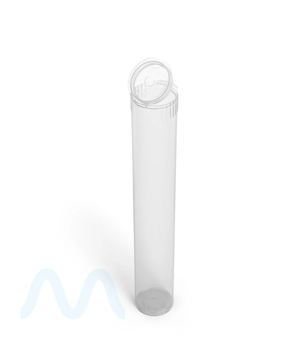 Child Resistant & Sustainable | 100% Biodegradable Pop Top Plastic Pre-Roll Tubes | 116mm - Clear - 1000 Count - Image 6