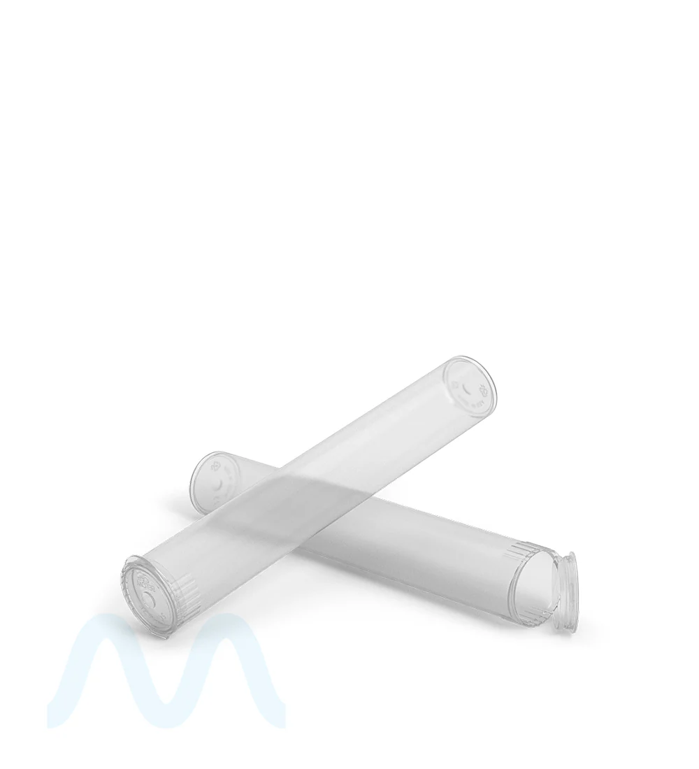 Child Resistant & Sustainable | 100% Biodegradable Pop Top Plastic Pre-Roll Tubes | 116mm - Clear - 1000 Count - Image 7