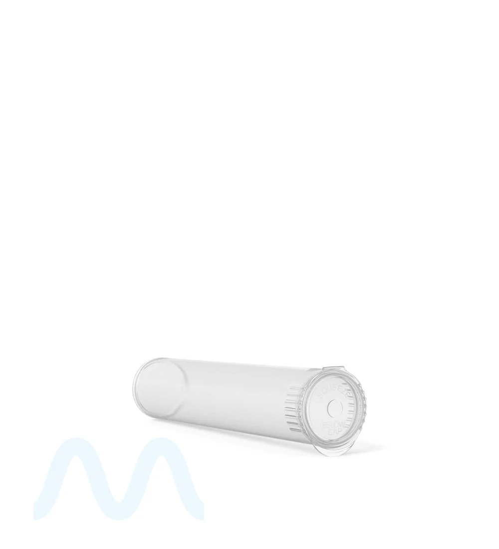 Child Resistant & Sustainable | 100% Biodegradable Pop Top Plastic Pre-Roll Tubes | 95mm - Clear - 1000 Count - Image 4
