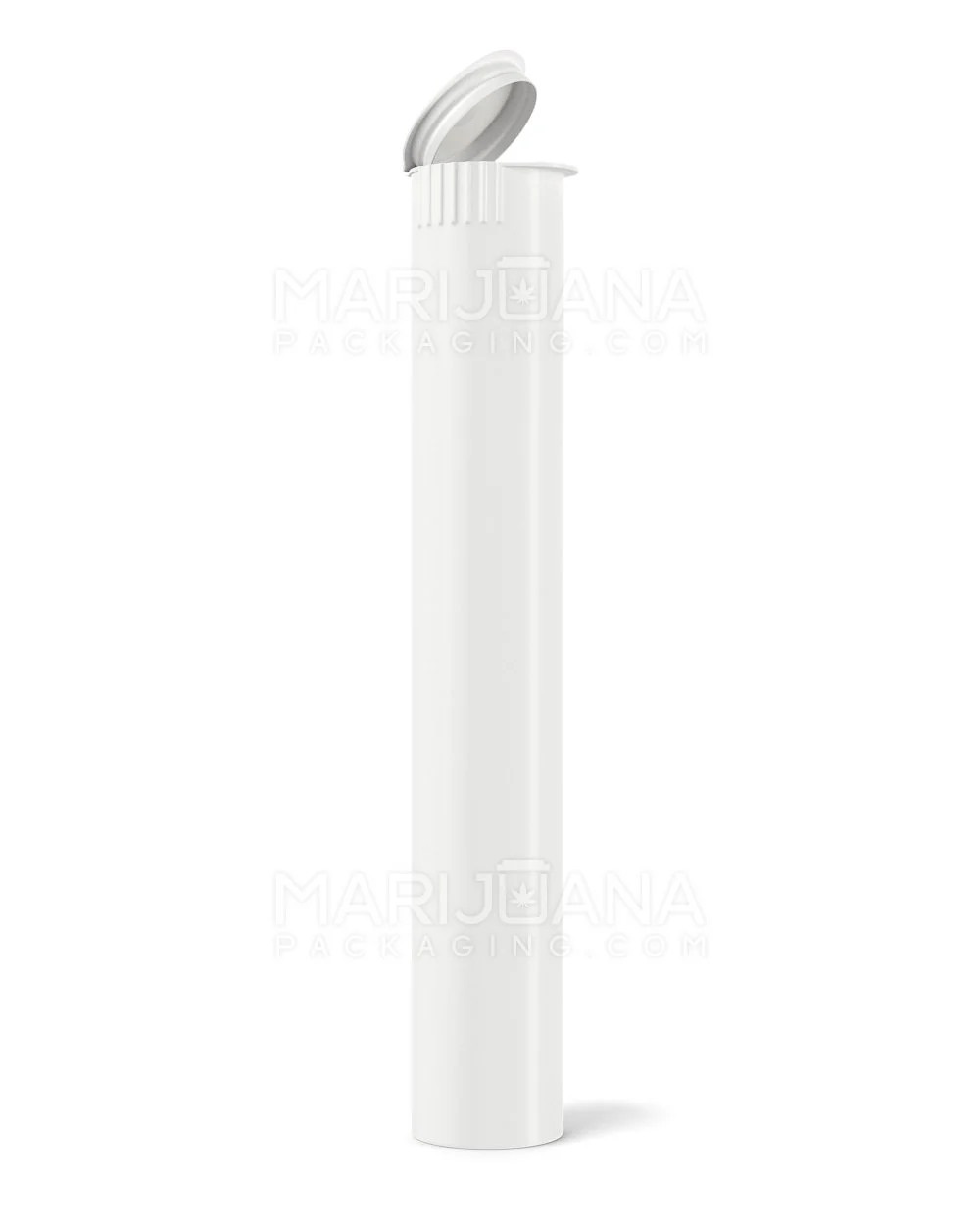 Child Resistant & Sustainable 100% Biodegradable Pop Top Plastic Pre-Roll Tubes | 116mm - White | Sample