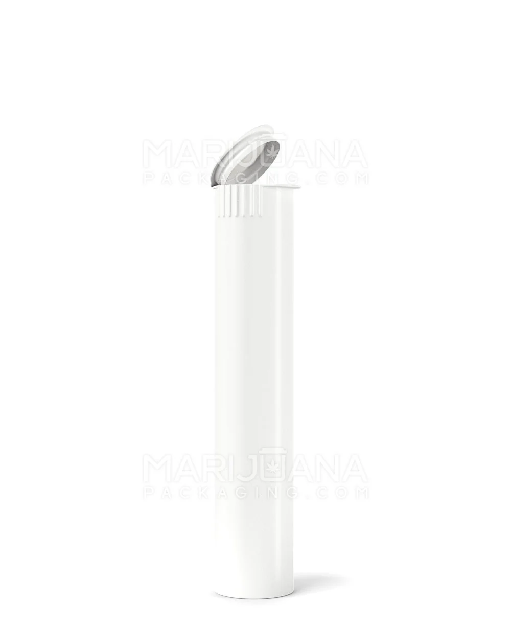 Child Resistant & Sustainable 100% Biodegradable Pop Top Plastic Pre-Roll Tubes | 95mm - White | Sample