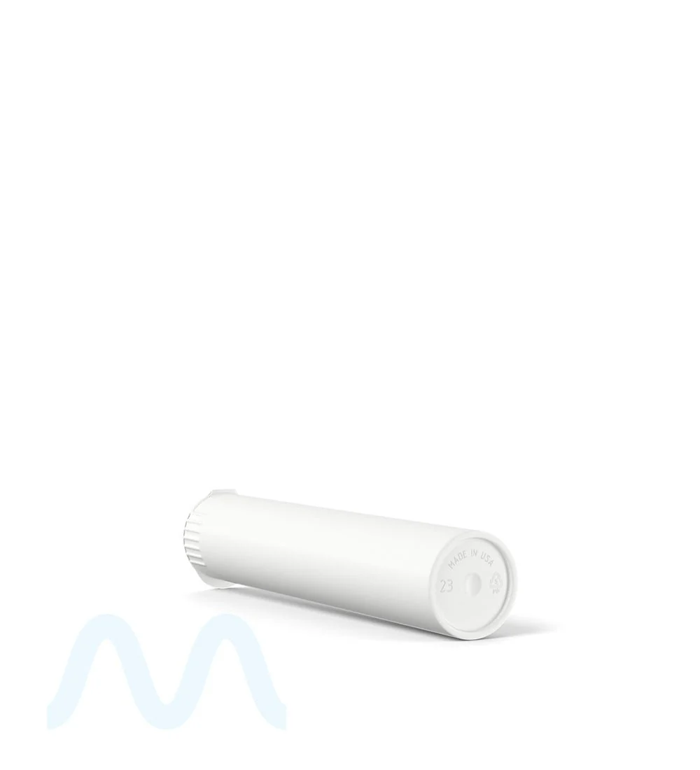 Child Resistant & Sustainable | 100% Biodegradable Pop Top Plastic Pre-Roll Tubes | 95mm - White - 1000 Count - Image 5