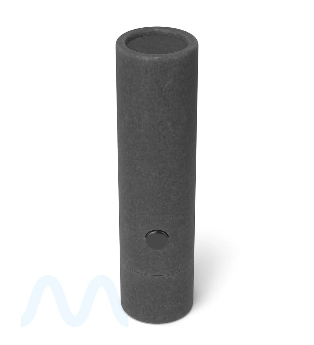 Child Resistant & Sustainable | 100% Recyclable Cardboard Vape Cartridge Tube w/ Press Button | 95mm - Black - 100 Count - Image 4