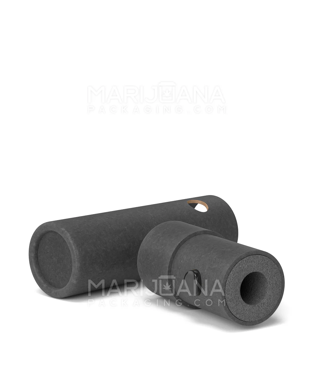 Child Resistant & Sustainable 100% Recyclable Cardboard Vape Cartridge Tube w/ Press Button | 95mm - Black | Sample - Image 5