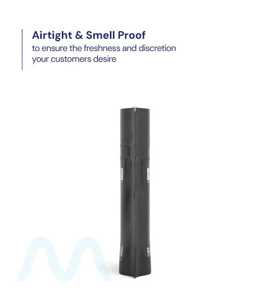Child Resistant & Tamper Evident | Pinch N Pull Matte Black PCR Mylar Bags | 3.6in x 5.8in - 3.5g - 250 Count - Image 5
