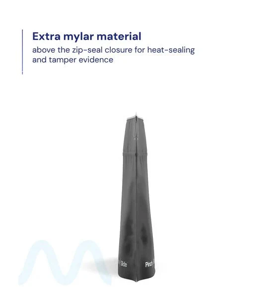 Child Resistant & Tamper Evident | Pinch N Slide 3.0 Matte Black PCR Mylar Exit Bags | 12in x 9in - 56g - 250 Count - Image 4