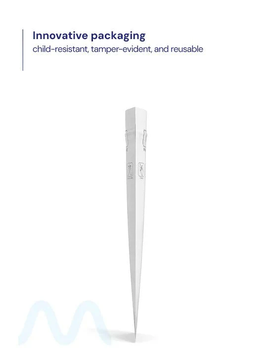Child Resistant & Tamper Evident | Pinch N Slide 3.0 Matte White PCR Mylar Bags | 2.4in x 7.8in - 2.5g - 250 Count - Image 2