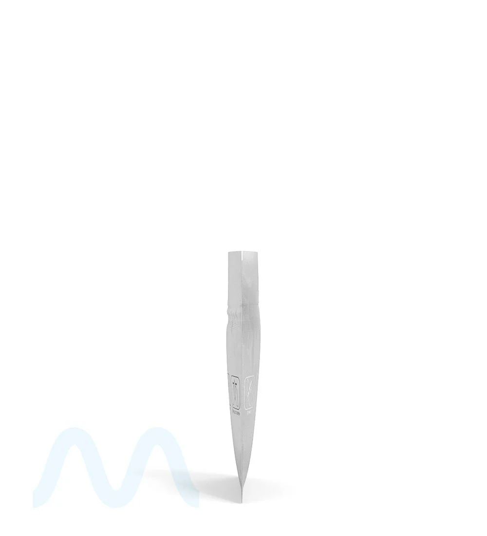 Child Resistant & Tamper Evident | Pinch N Slide 3.0 Matte White Vista PCR Mylar Bags | 3.3in x 4.4in - 1g - 250 Count - Image 2