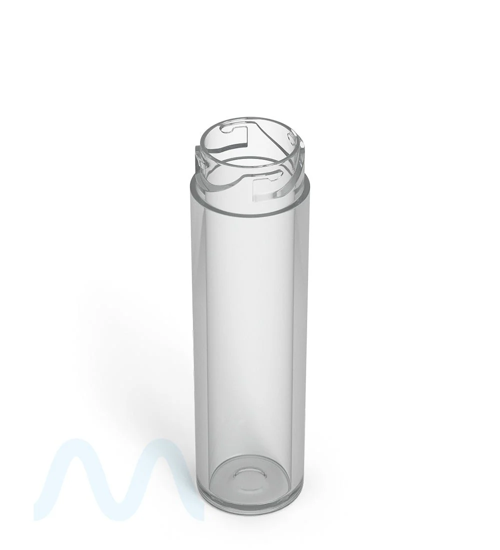 Child Resistant | Push Down & Turn Vape Cartridge Tube w/ Black Cap | 84mm - Clear - 500 Count - Image 5