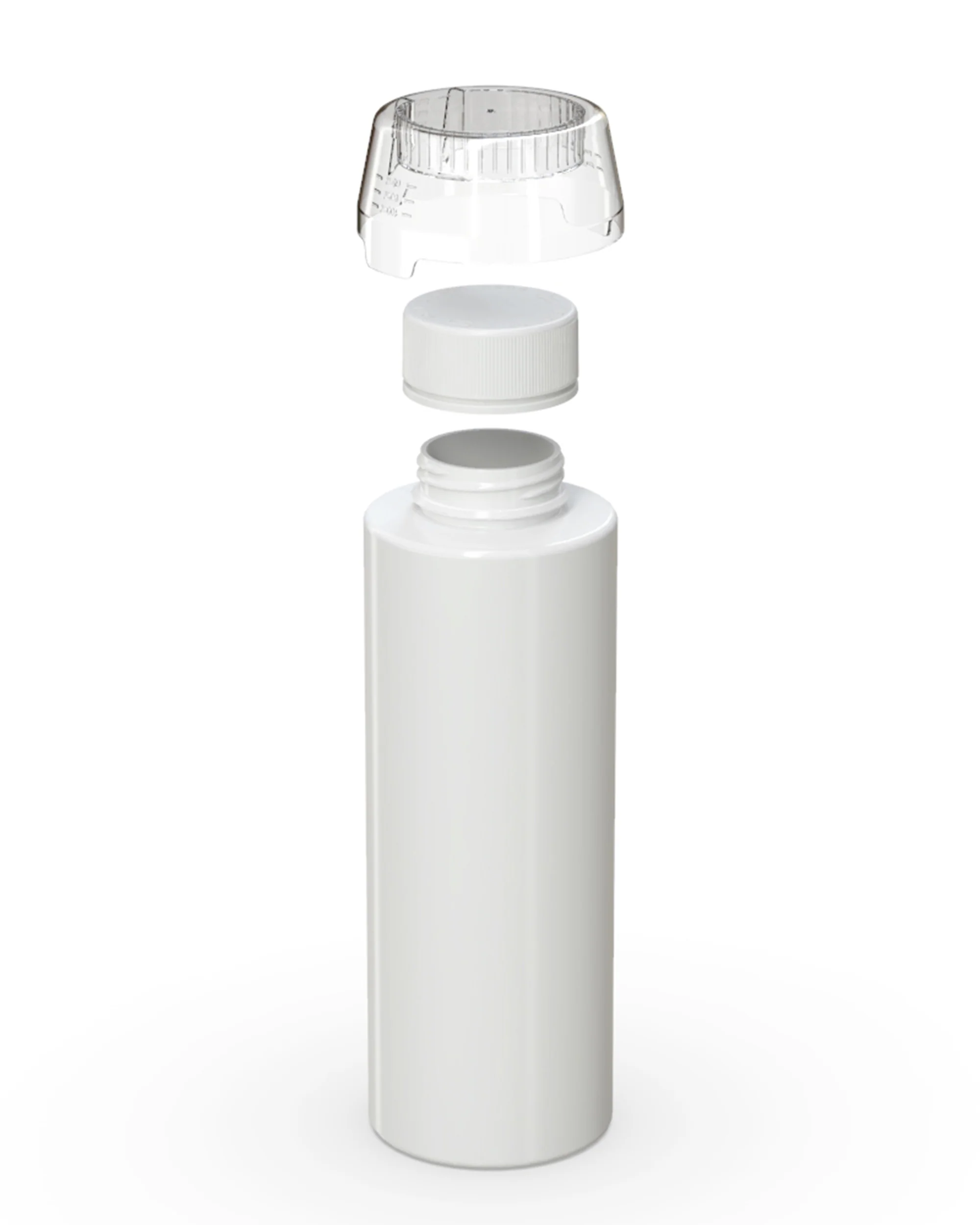 CHUBBY GORILLA | Child Resistant All-In-One Aviator Base Bottles | 1 Liter - White - 30 Count - Image 4