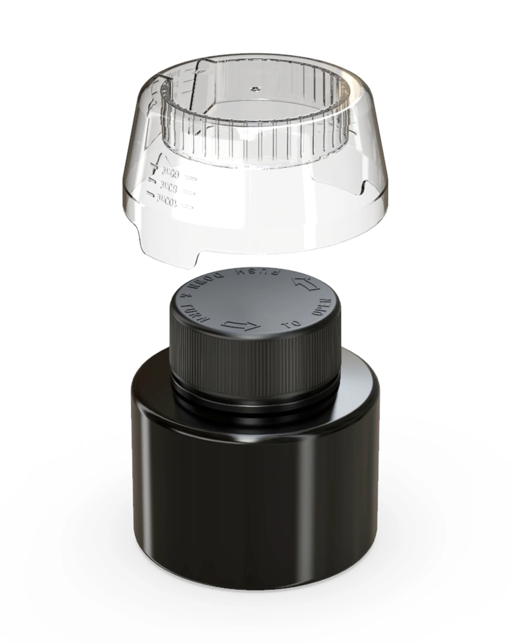 CHUBBY GORILLA | Child Resistant All-In-One Aviator Base Bottles | 250mL - Black - 120 Count - Image 3