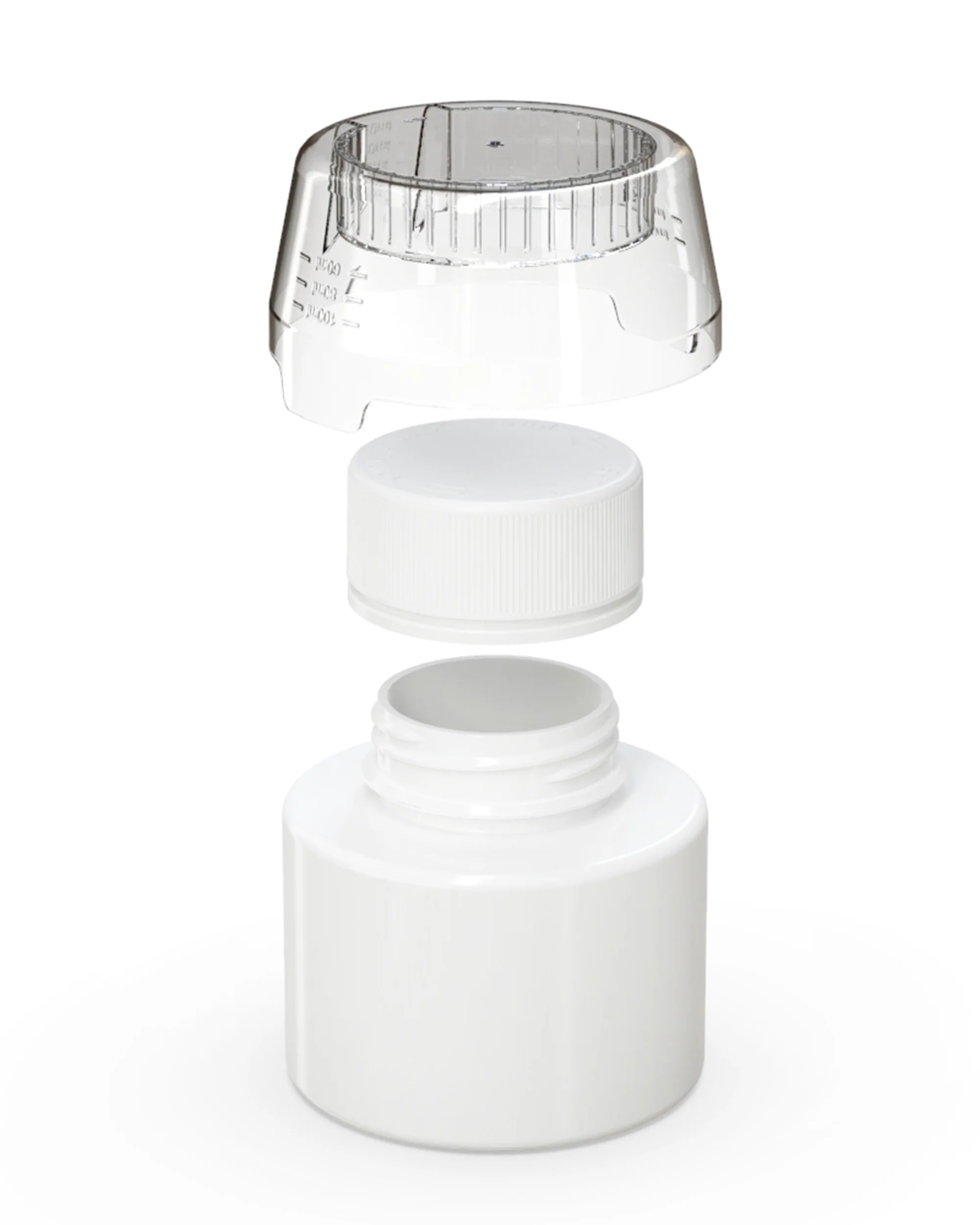 CHUBBY GORILLA | Child Resistant All-In-One Aviator Base Bottles | 250mL - White - 120 Count - Image 4