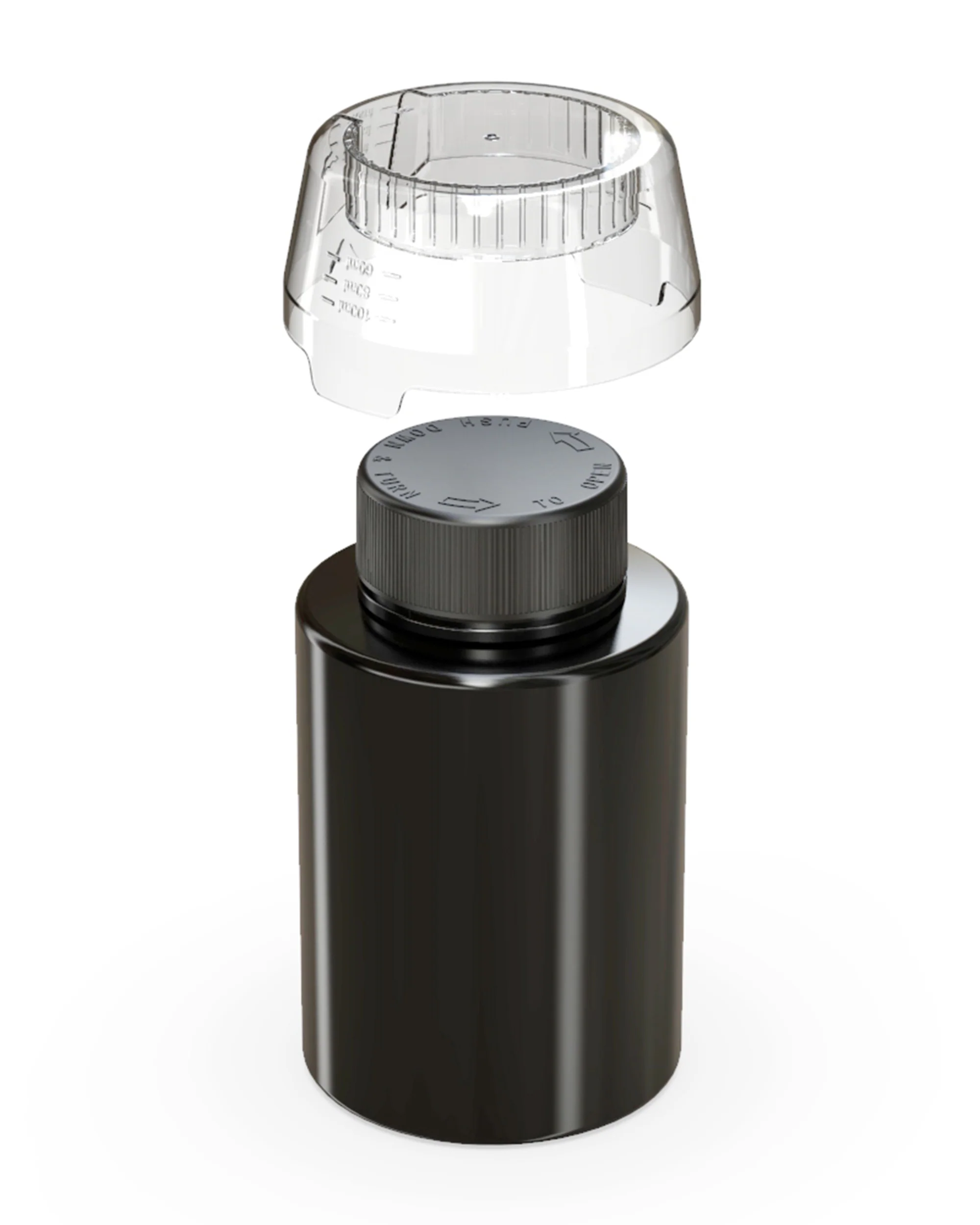 CHUBBY GORILLA | Child Resistant All-In-One Aviator Base Bottles | 500mL - Black - 60 Count - Image 3