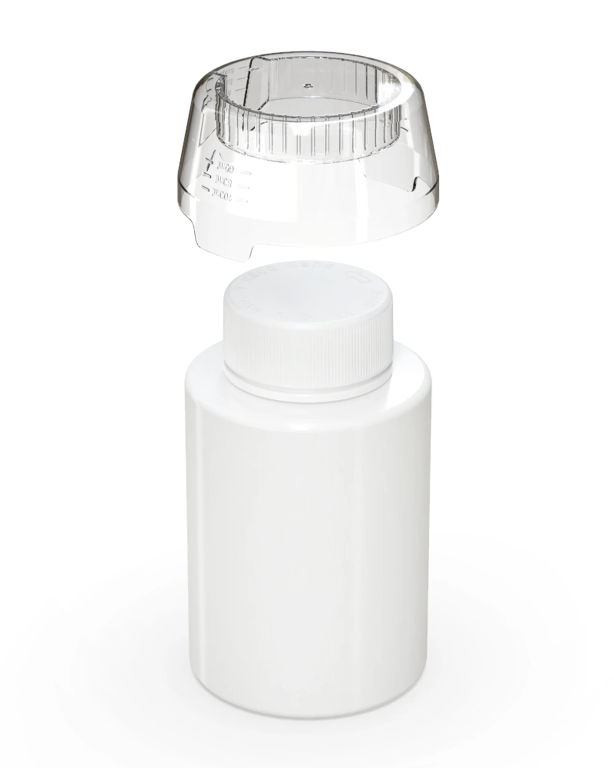 CHUBBY GORILLA | Child Resistant All-In-One Aviator Base Bottles | 500mL - White - 60 Count - Image 3