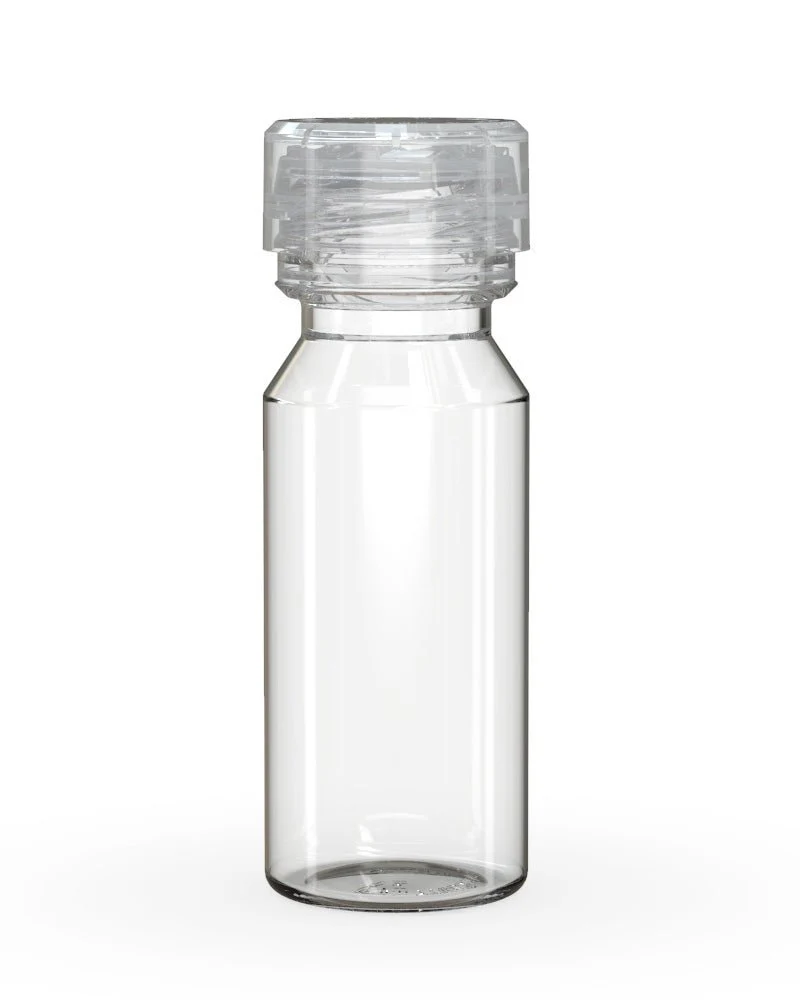 CHUBBY GORILLA | Child Resistant Aviator Shot Bottles Clear | 60mL - w/ Clear Lid - 500 Count