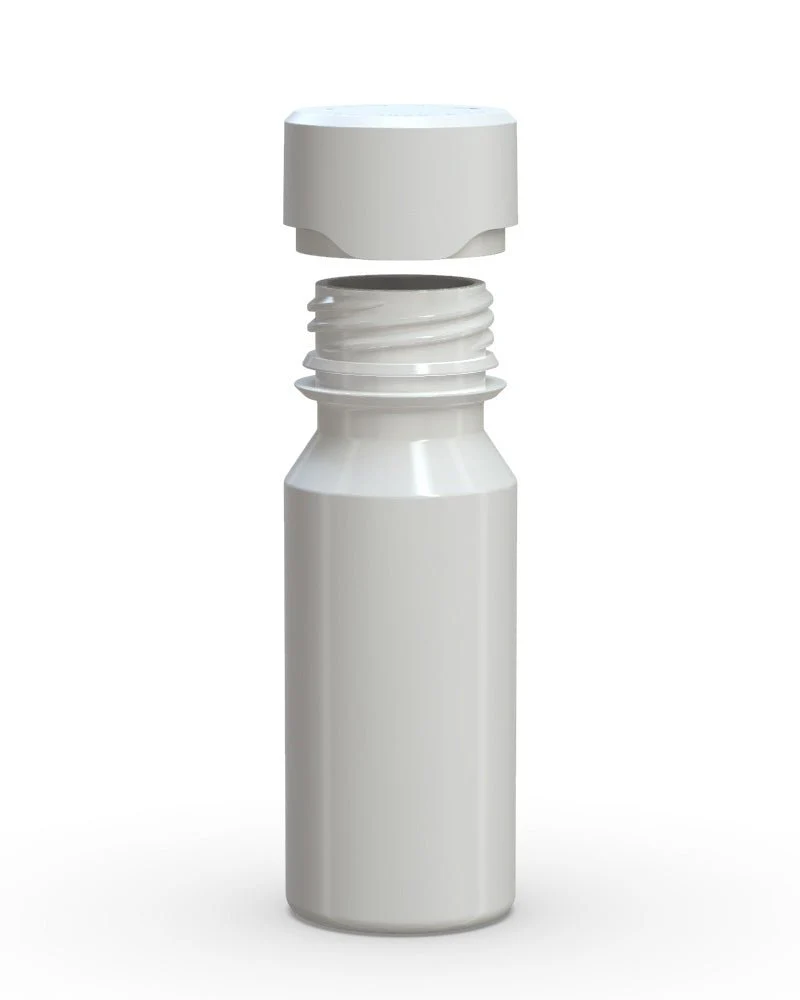 CHUBBY GORILLA | Child Resistant Aviator Shot Bottles White | 60mL - w/ White Lid - 500 Count - Image 3