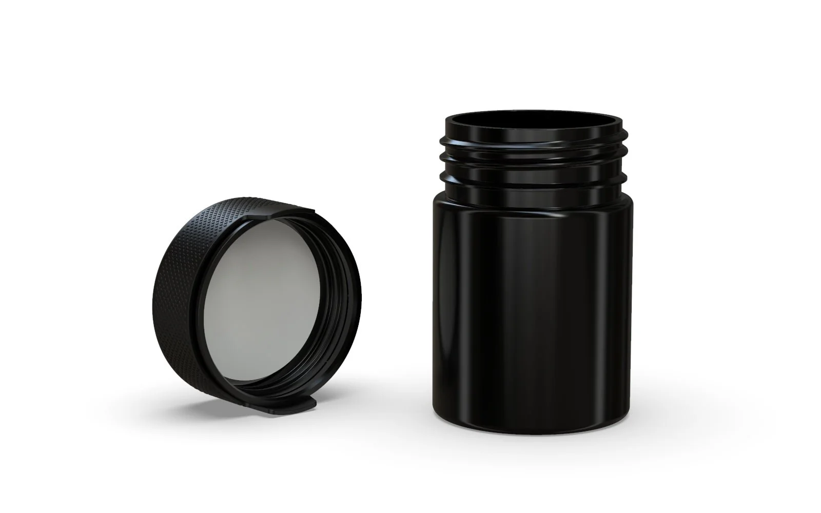CHUBBY GORILLA | Child Resistant Black Plastic Aviator Container w/ Black Cap | 120mL - 4oz - 400 Count - Image 4