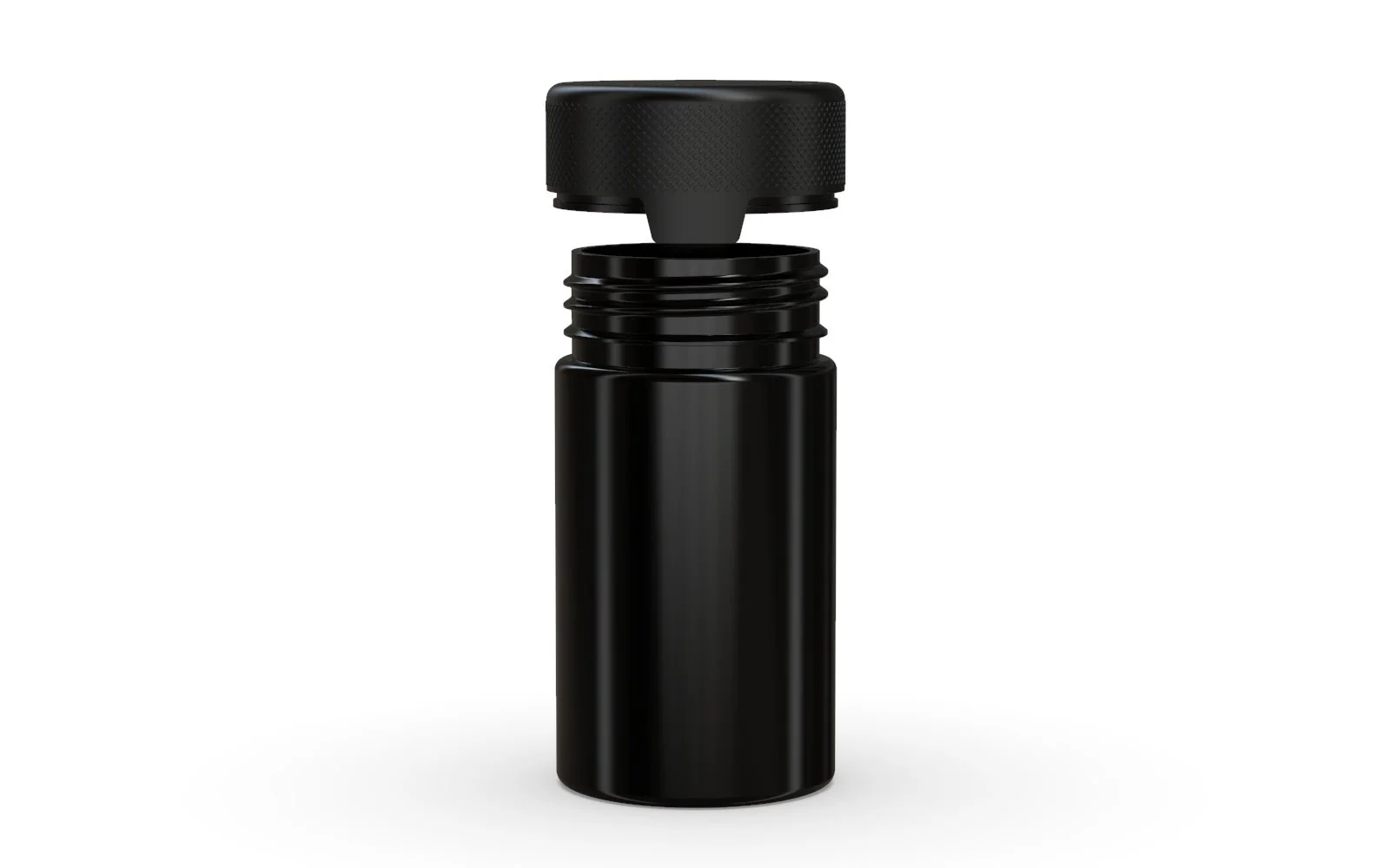CHUBBY GORILLA | Child Resistant Black Plastic Aviator Container w/ Black Cap | 150mL - 5oz - 300 Count - Image 3