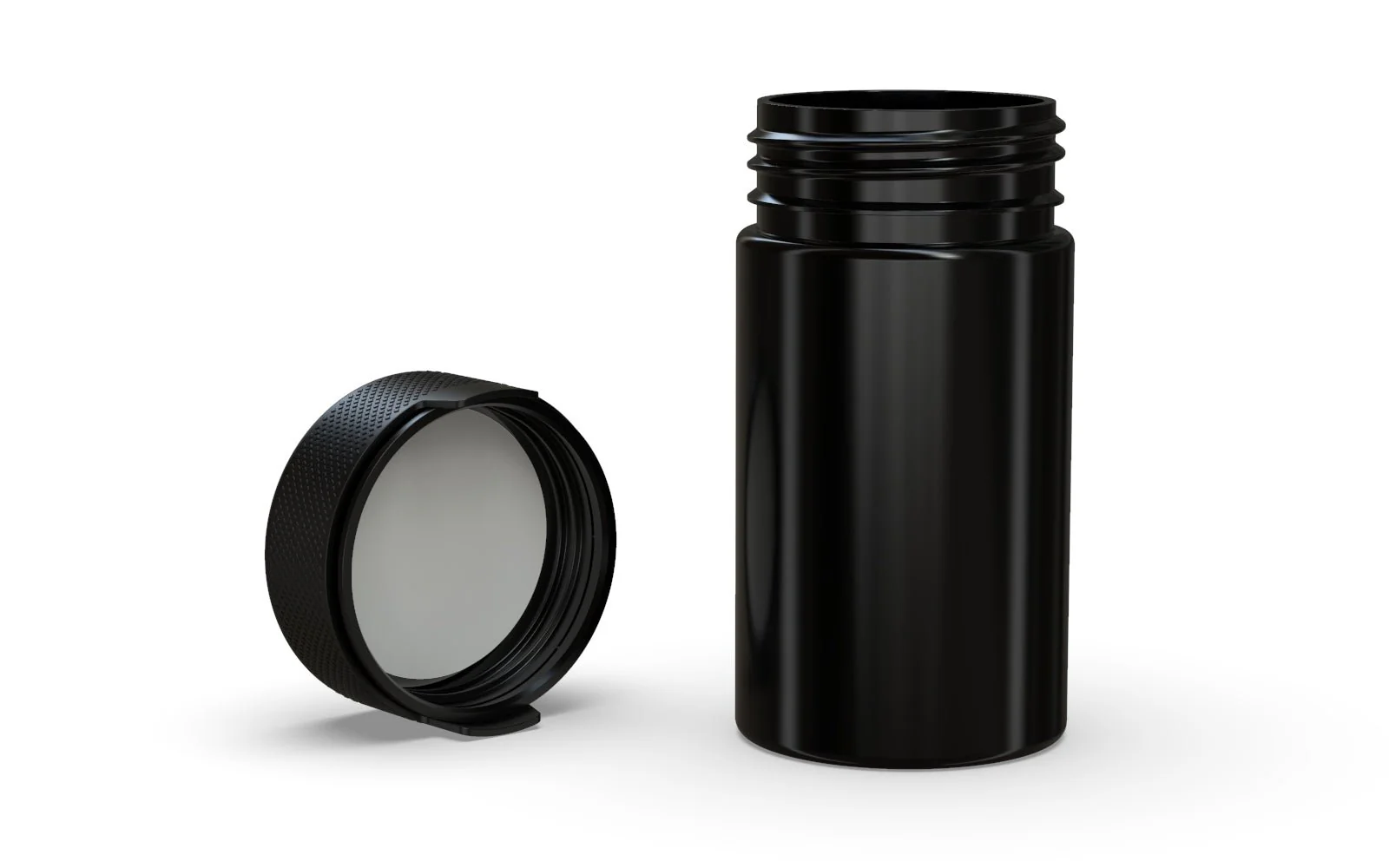 CHUBBY GORILLA | Child Resistant Black Plastic Aviator Container w/ Black Cap | 150mL - 5oz - 300 Count - Image 4