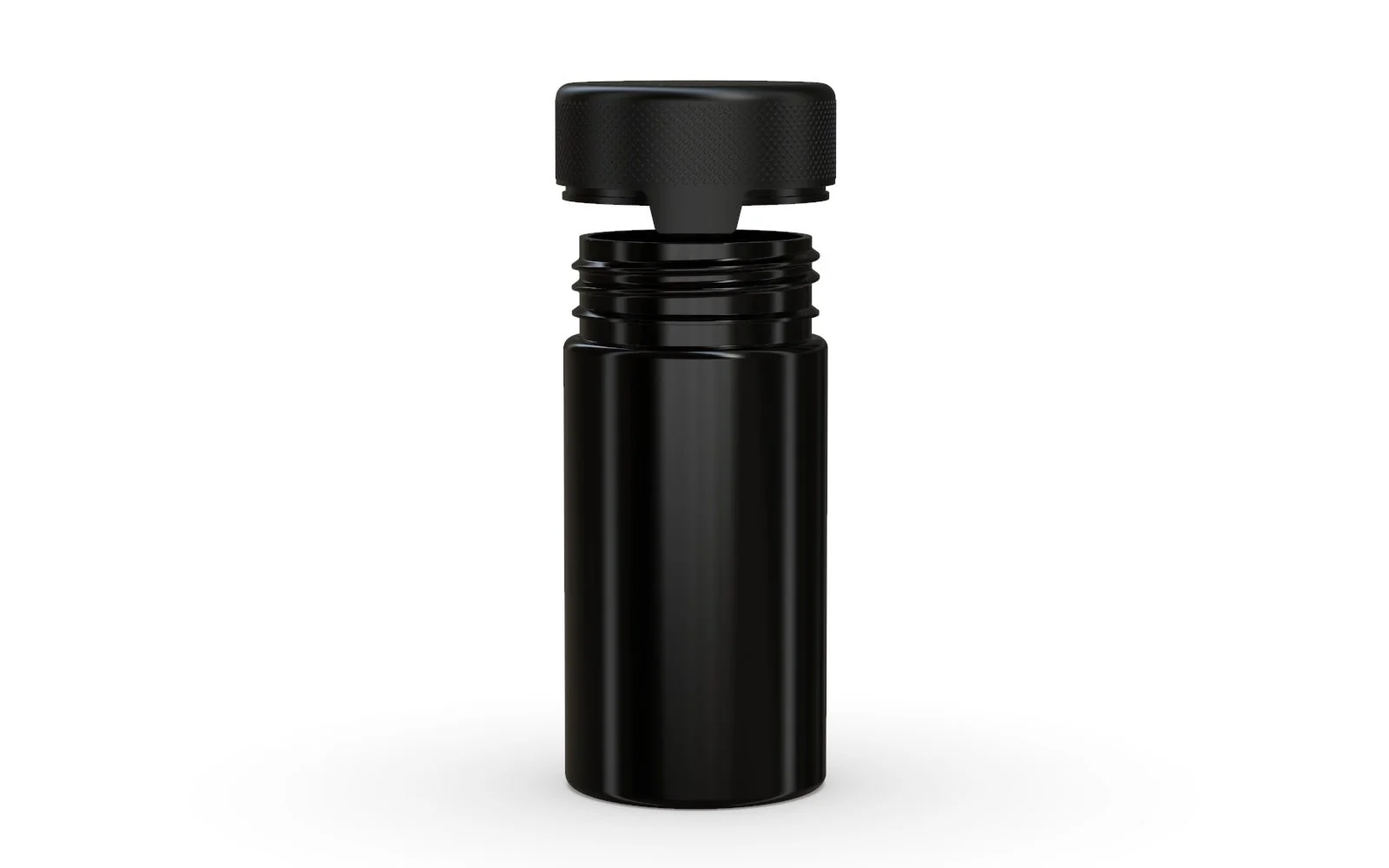 CHUBBY GORILLA | Child Resistant Black Plastic Aviator Container w/ Black Cap | 180mL - 6oz - 300 Count - Image 3