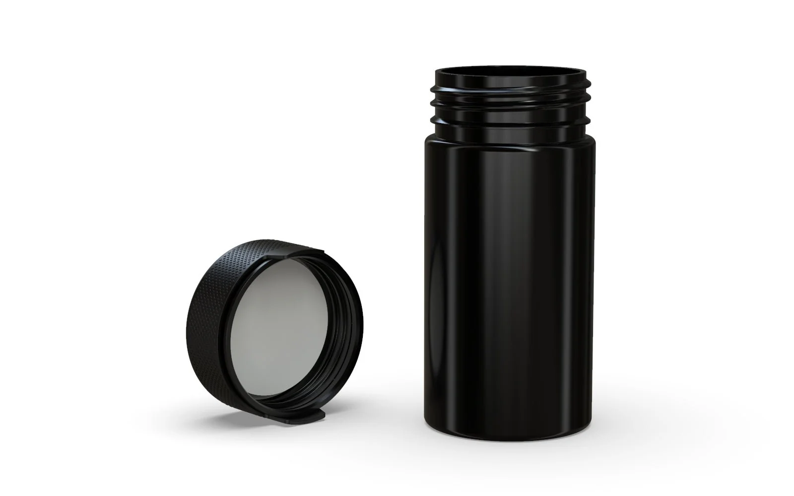 CHUBBY GORILLA | Child Resistant Black Plastic Aviator Container w/ Black Cap | 180mL - 6oz - 300 Count - Image 4