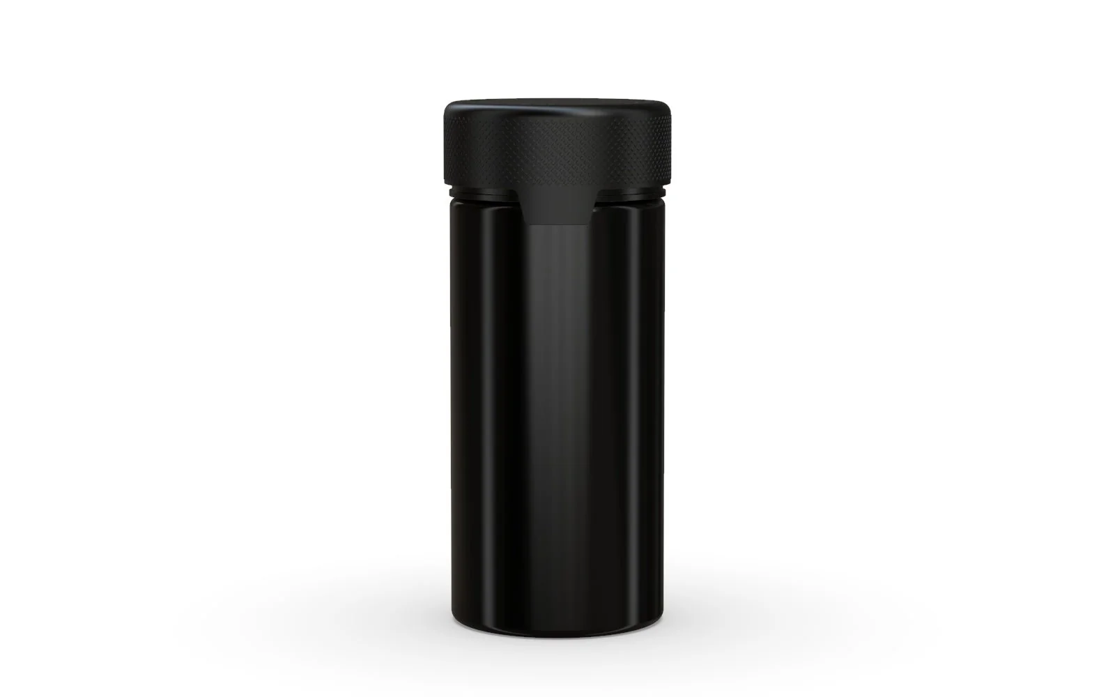 CHUBBY GORILLA | Child Resistant Black Plastic Aviator Container w/ Black Cap | 240mL - 8oz - 200 Count