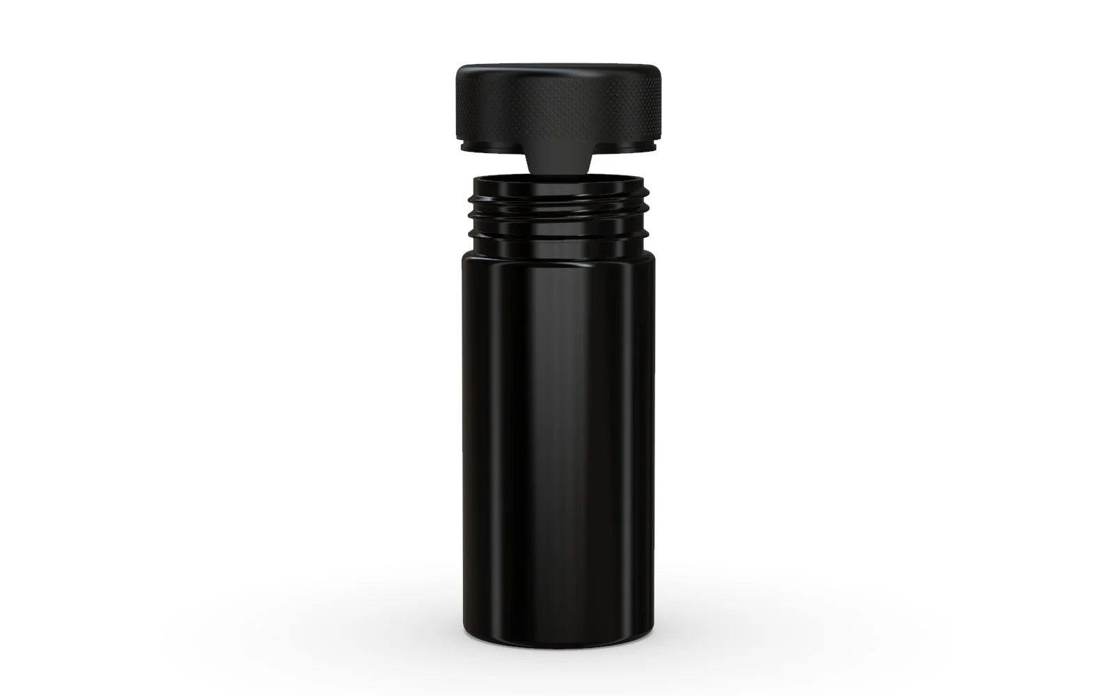 CHUBBY GORILLA | Child Resistant Black Plastic Aviator Container w/ Black Cap | 240mL - 8oz - 200 Count - Image 3