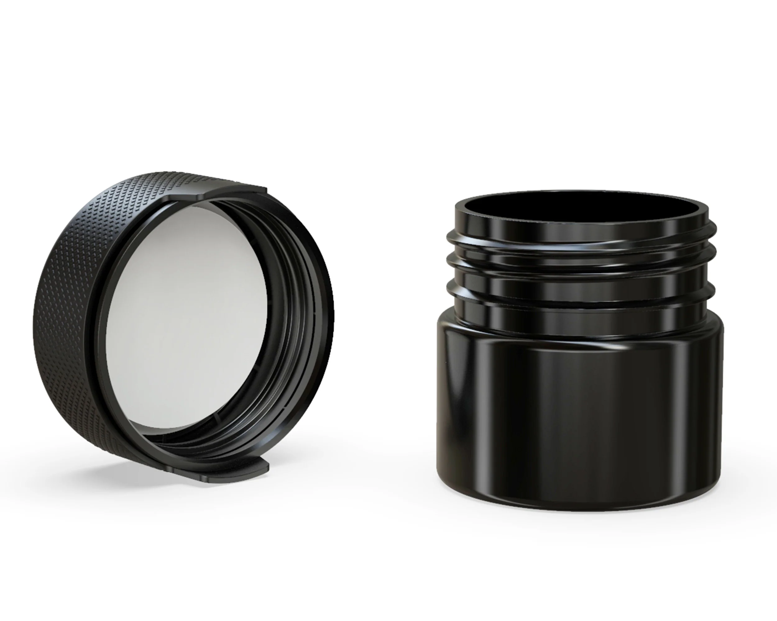 CHUBBY GORILLA | Child Resistant Black Plastic Aviator Container w/ Black Cap | 60mL - 2oz - 500 Count - Image 4