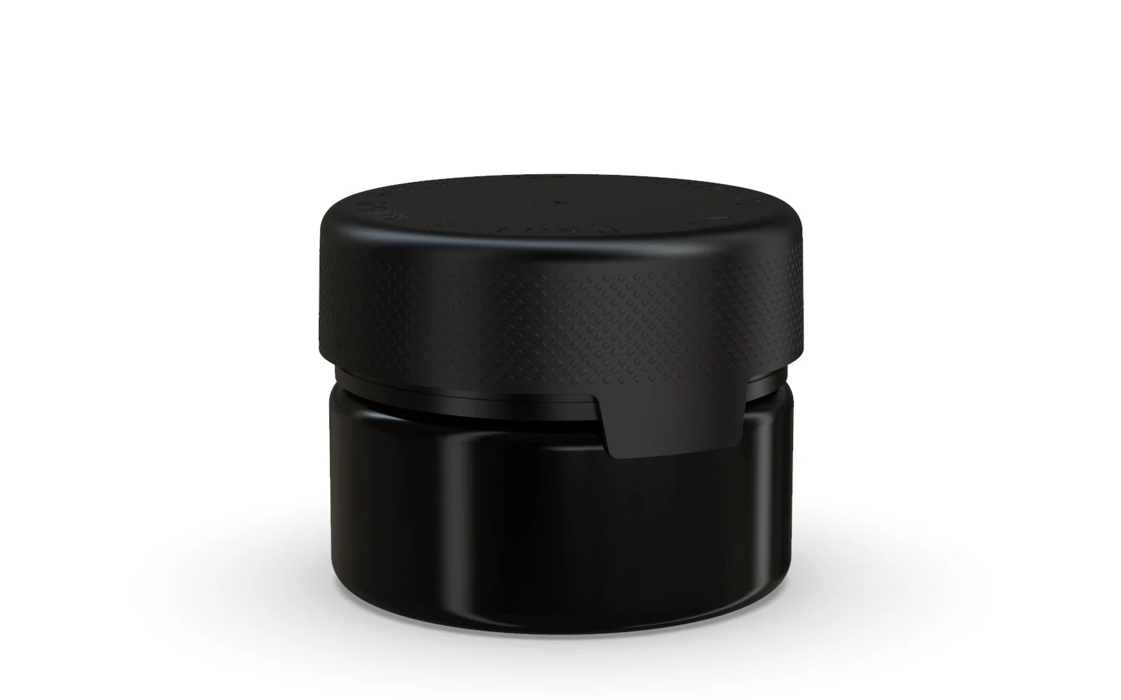 CHUBBY GORILLA | Child Resistant Black Plastic Aviator XL Container w/ Black Cap | 220mL - 7.5oz - 100 Count - Image 2