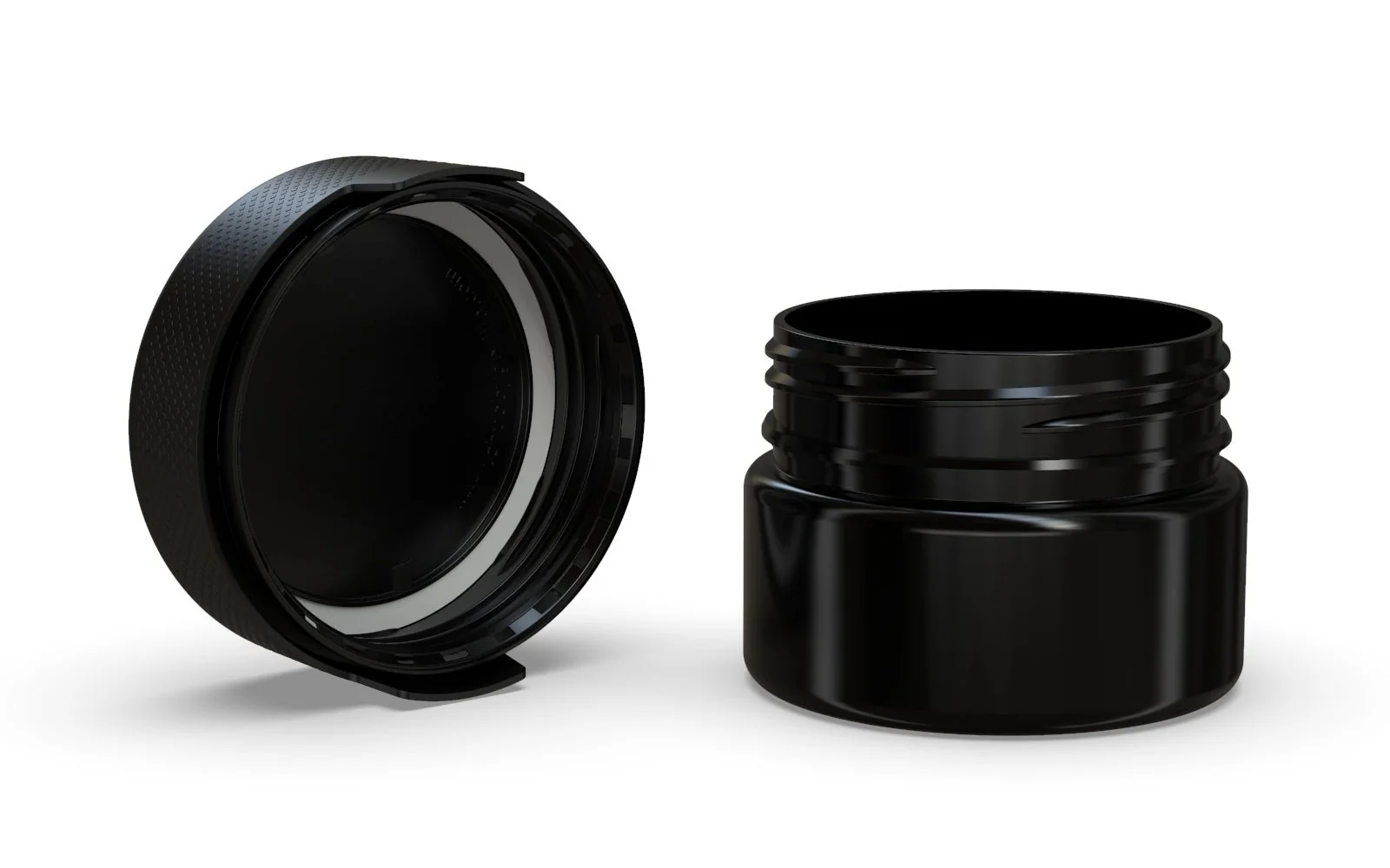 CHUBBY GORILLA | Child Resistant Black Plastic Aviator XL Container w/ Black Cap | 220mL - 7.5oz - 100 Count - Image 4