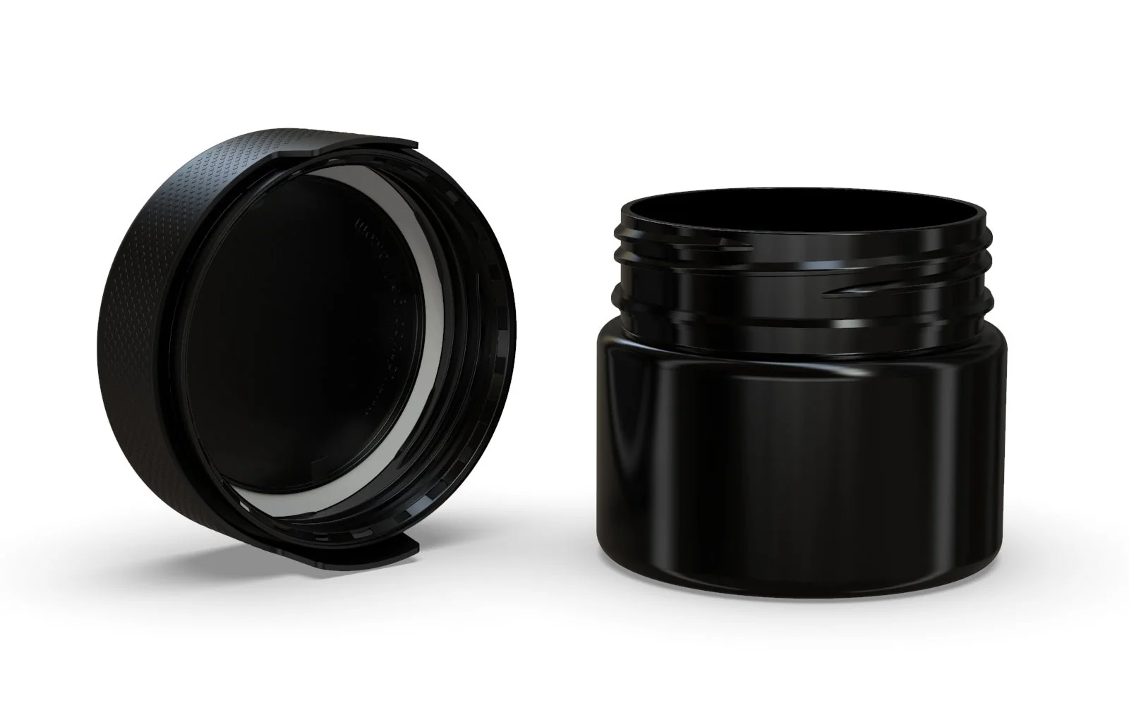CHUBBY GORILLA | Child Resistant Black Plastic Aviator XL Container w/ Black Cap | 300mL - 10oz - 80 Count - Image 4