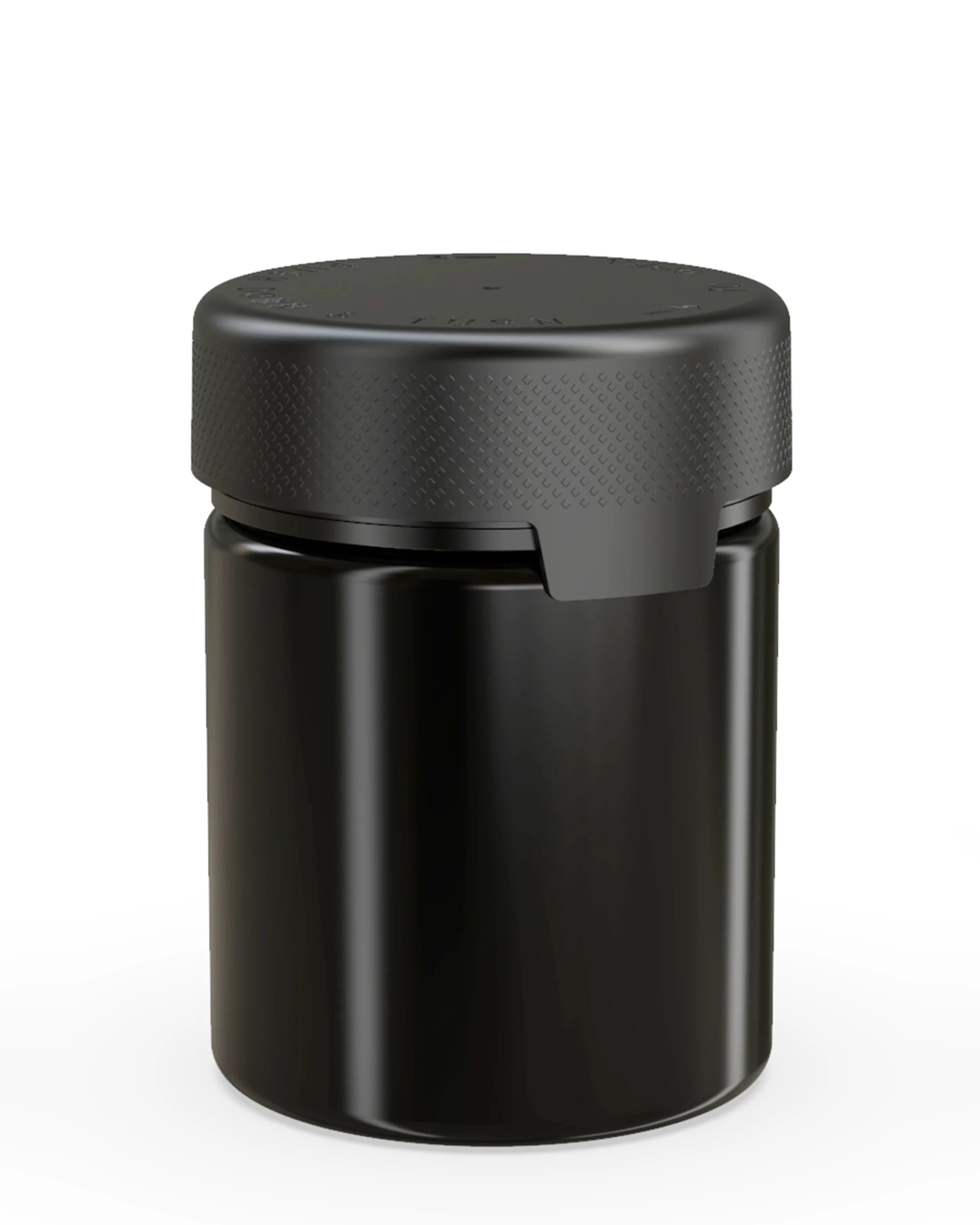 CHUBBY GORILLA | Child Resistant Black Plastic Aviator XL Container w/ Black Cap | 550mL - 18.5oz - 60 Count - Image 2