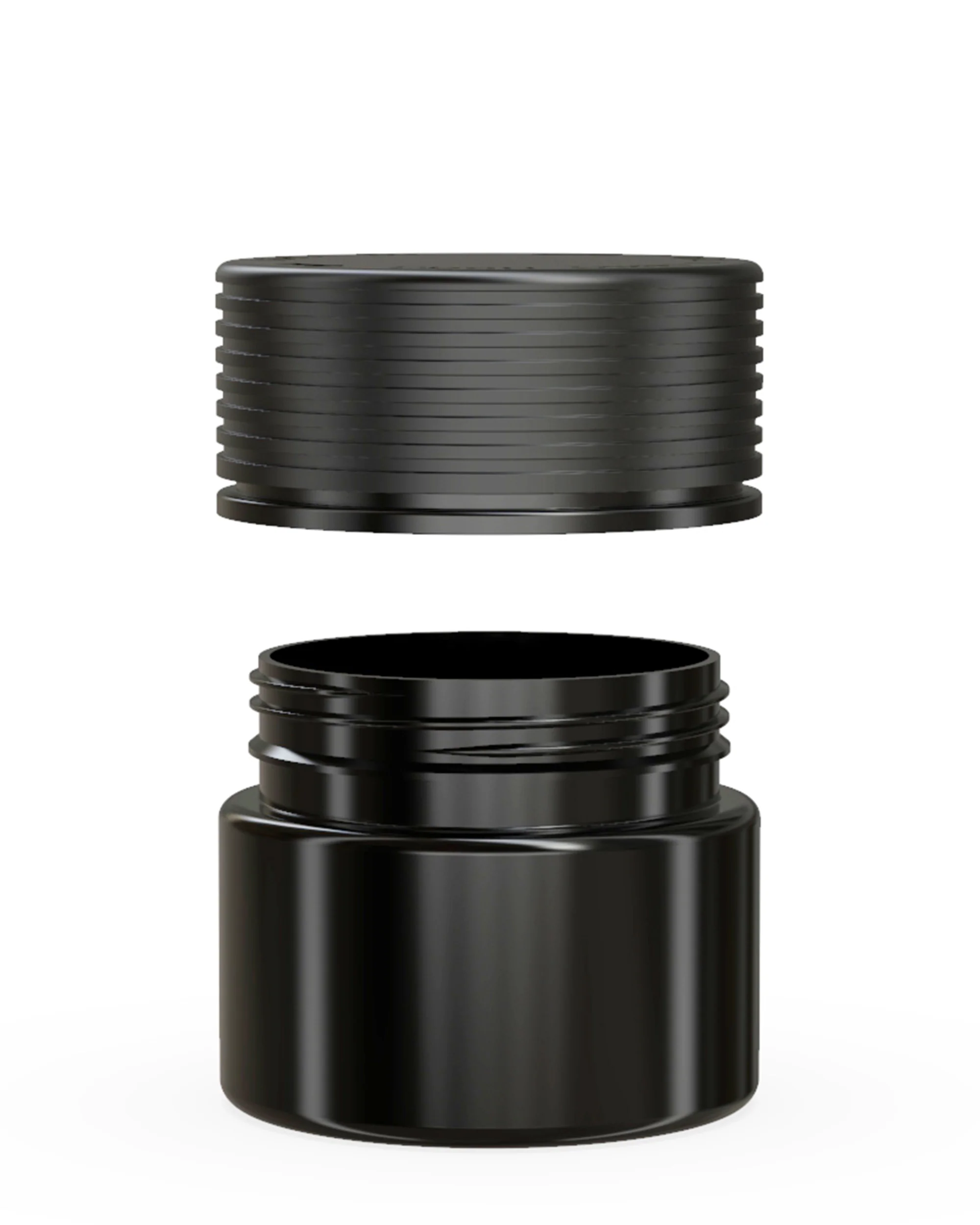 CHUBBY GORILLA | Child Resistant Black Plastic Spiral Jar w/ Black Cap | 55mm - 2oz - 400 Count - Image 3