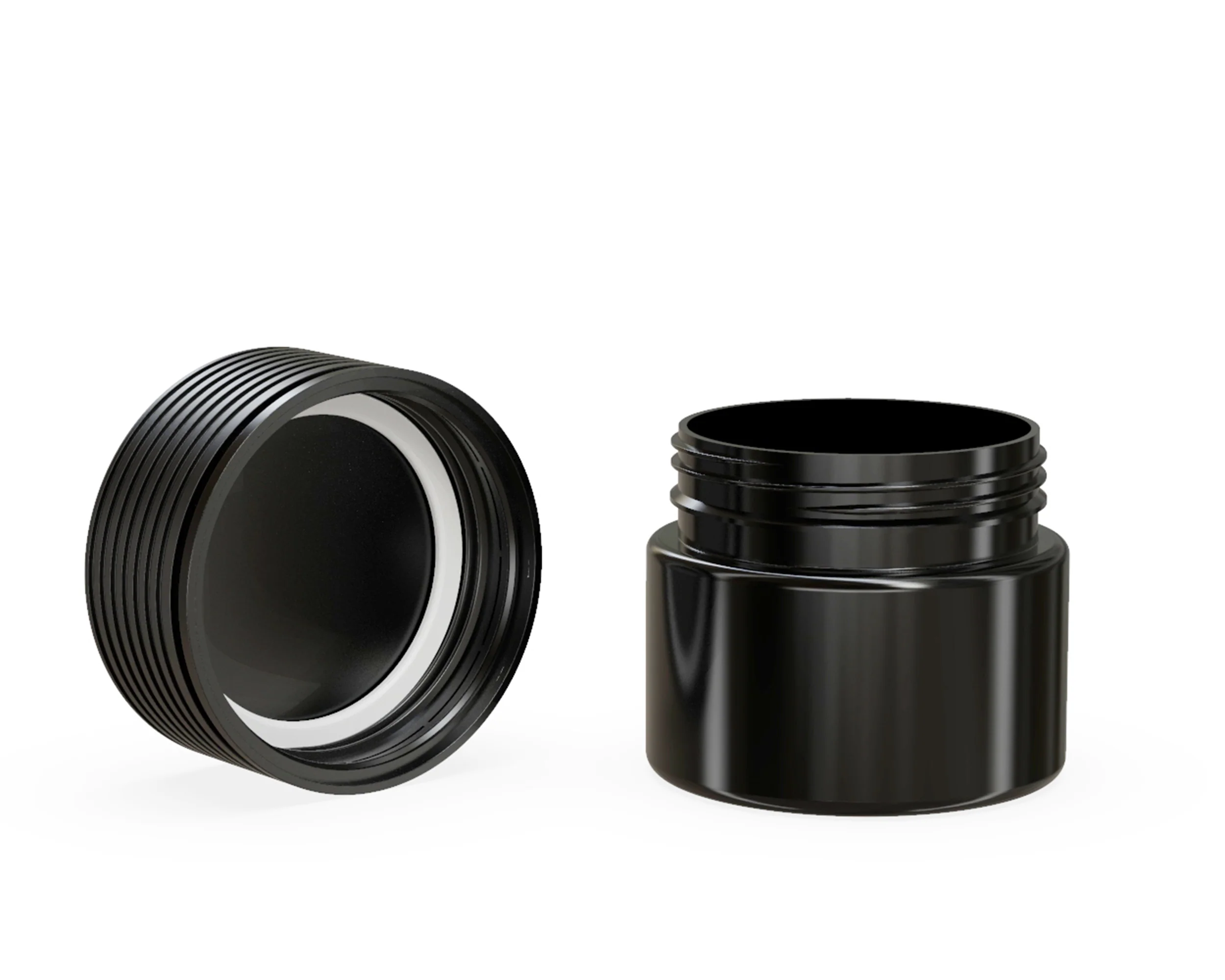 CHUBBY GORILLA | Child Resistant Black Plastic Spiral Jar w/ Black Cap | 55mm - 2oz - 400 Count - Image 4