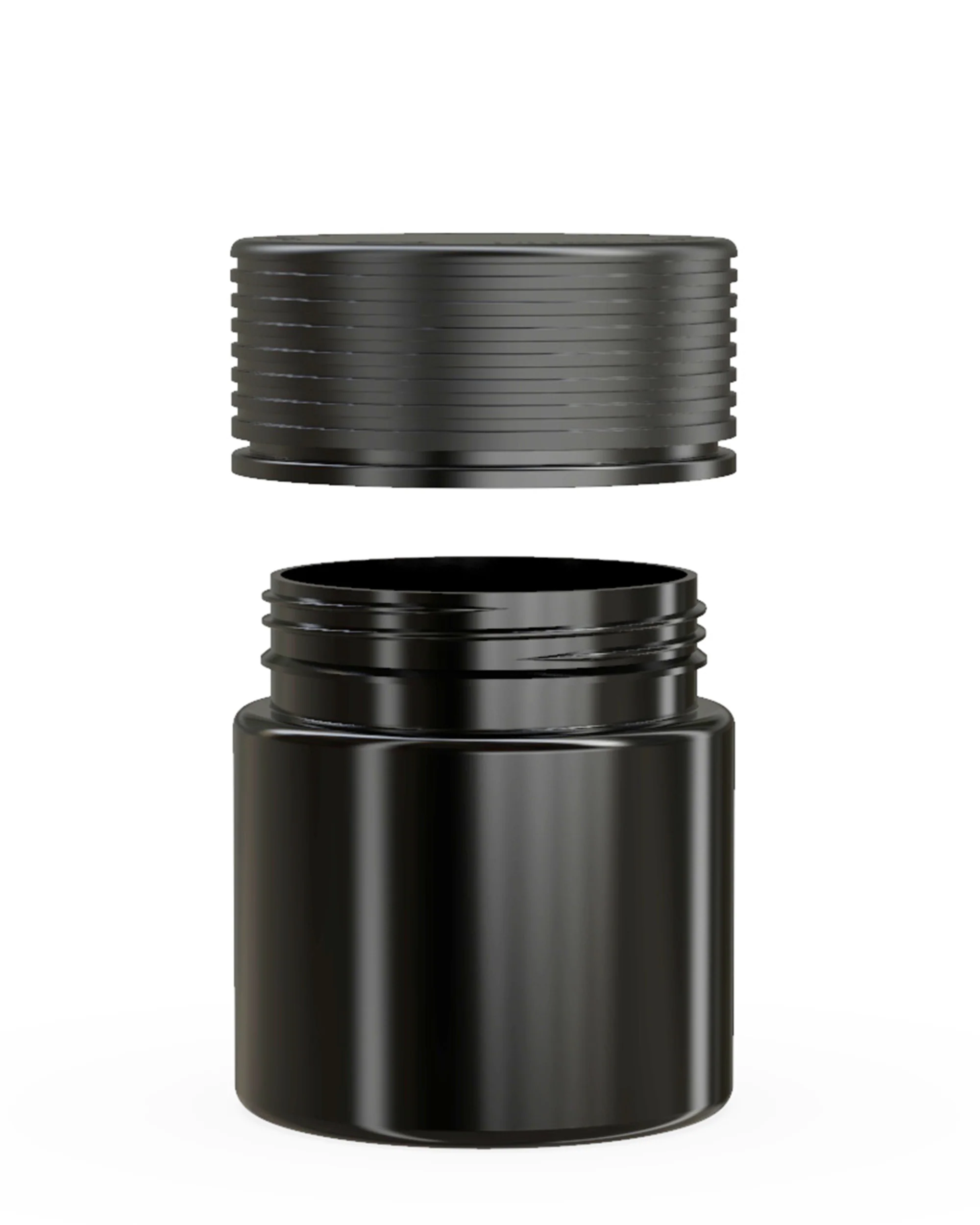 CHUBBY GORILLA | Child Resistant Black Plastic Spiral Jar w/ Black Cap | 55mm - 3oz - 400 Count - Image 3