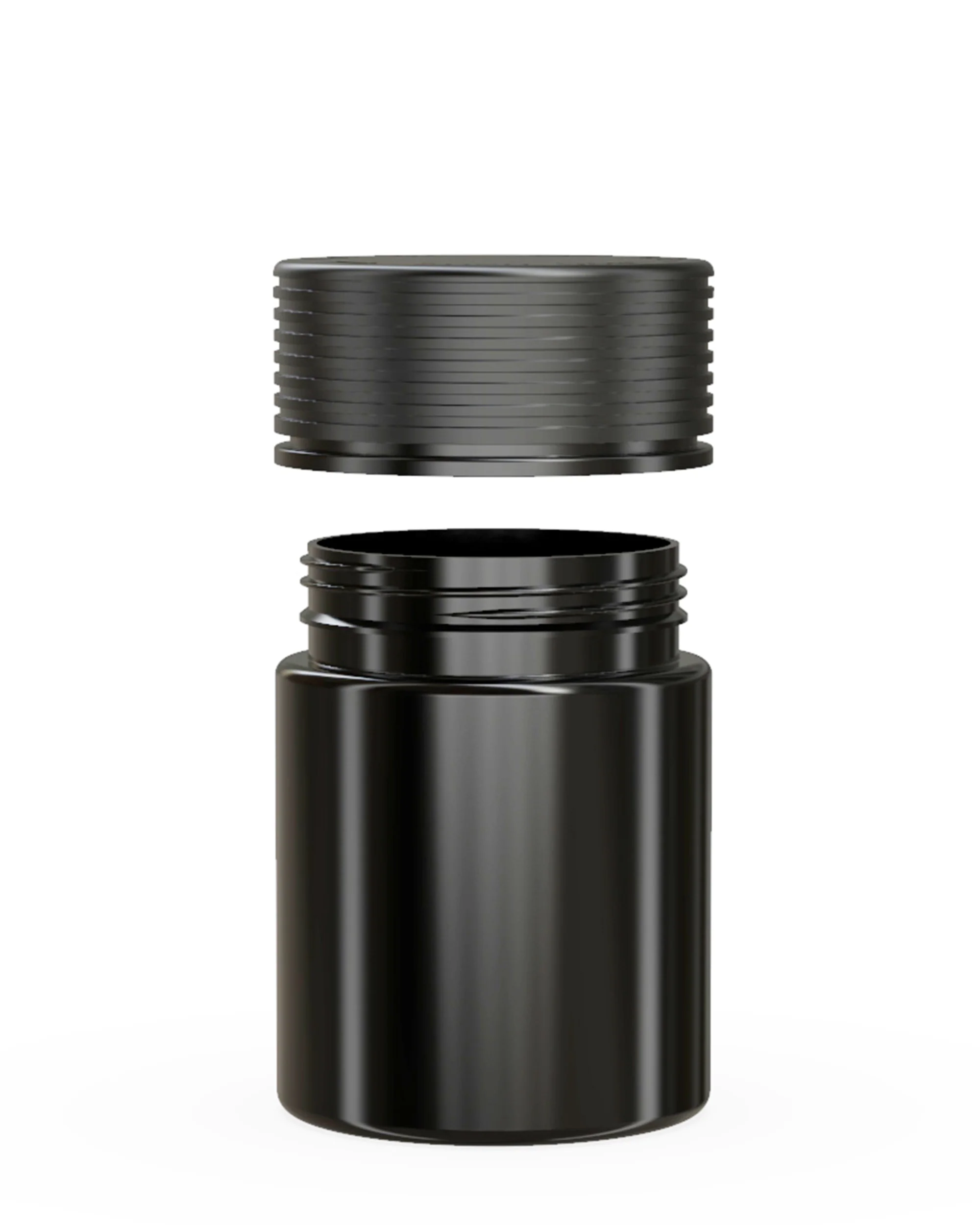 CHUBBY GORILLA | Child Resistant Black Plastic Spiral Jar w/ Black Cap | 55mm - 4oz - 400 Count - Image 3