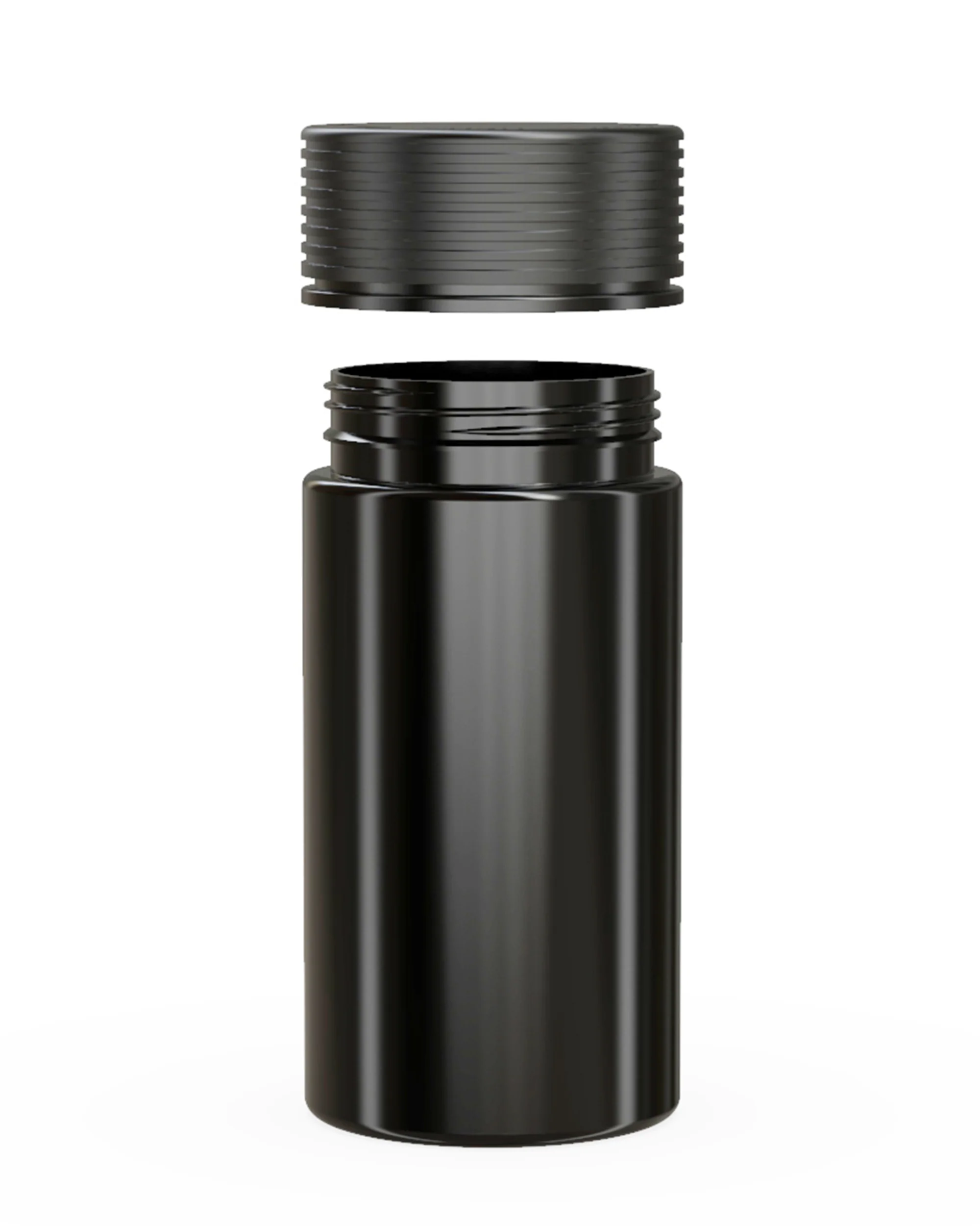 CHUBBY GORILLA | Child Resistant Black Plastic Spiral Jar w/ Black Cap | 55mm - 6oz - 300 Count - Image 3