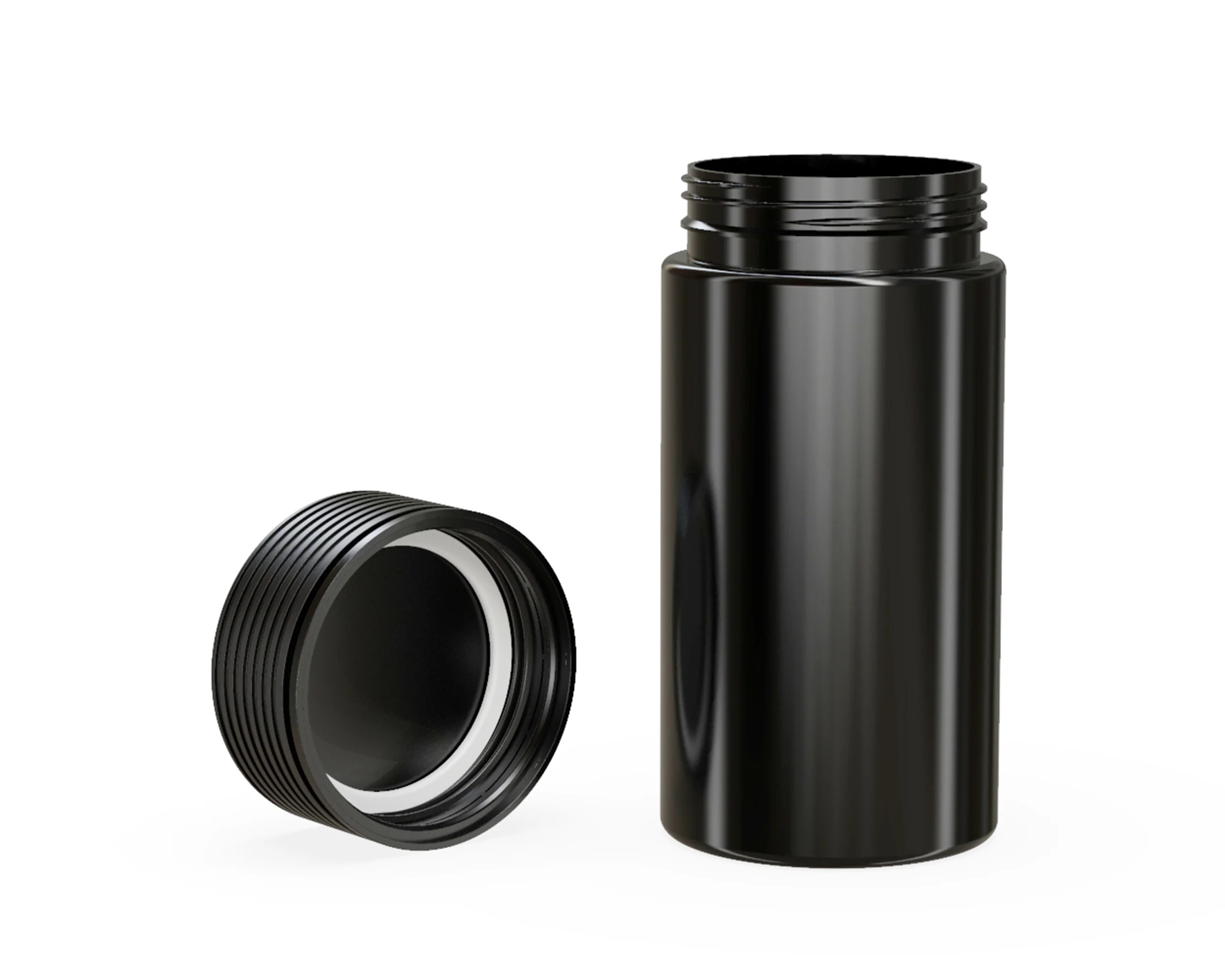 CHUBBY GORILLA | Child Resistant Black Plastic Spiral Jar w/ Black Cap | 55mm - 6oz - 300 Count - Image 4